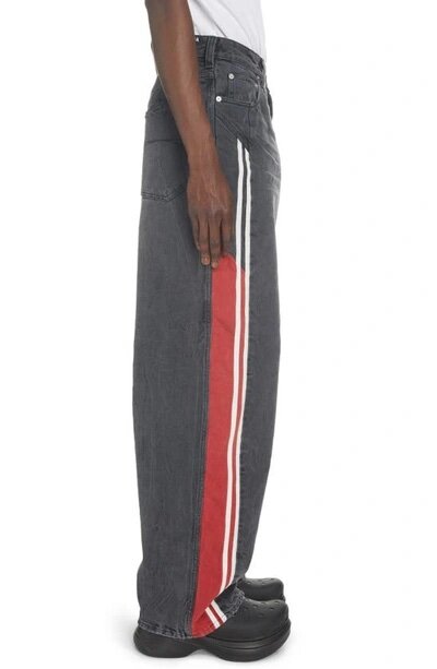 Balenciaga Washed Denim Track Pants — CONSUMED Balenciaga Washed Denim Track Pants — CONSUMED
