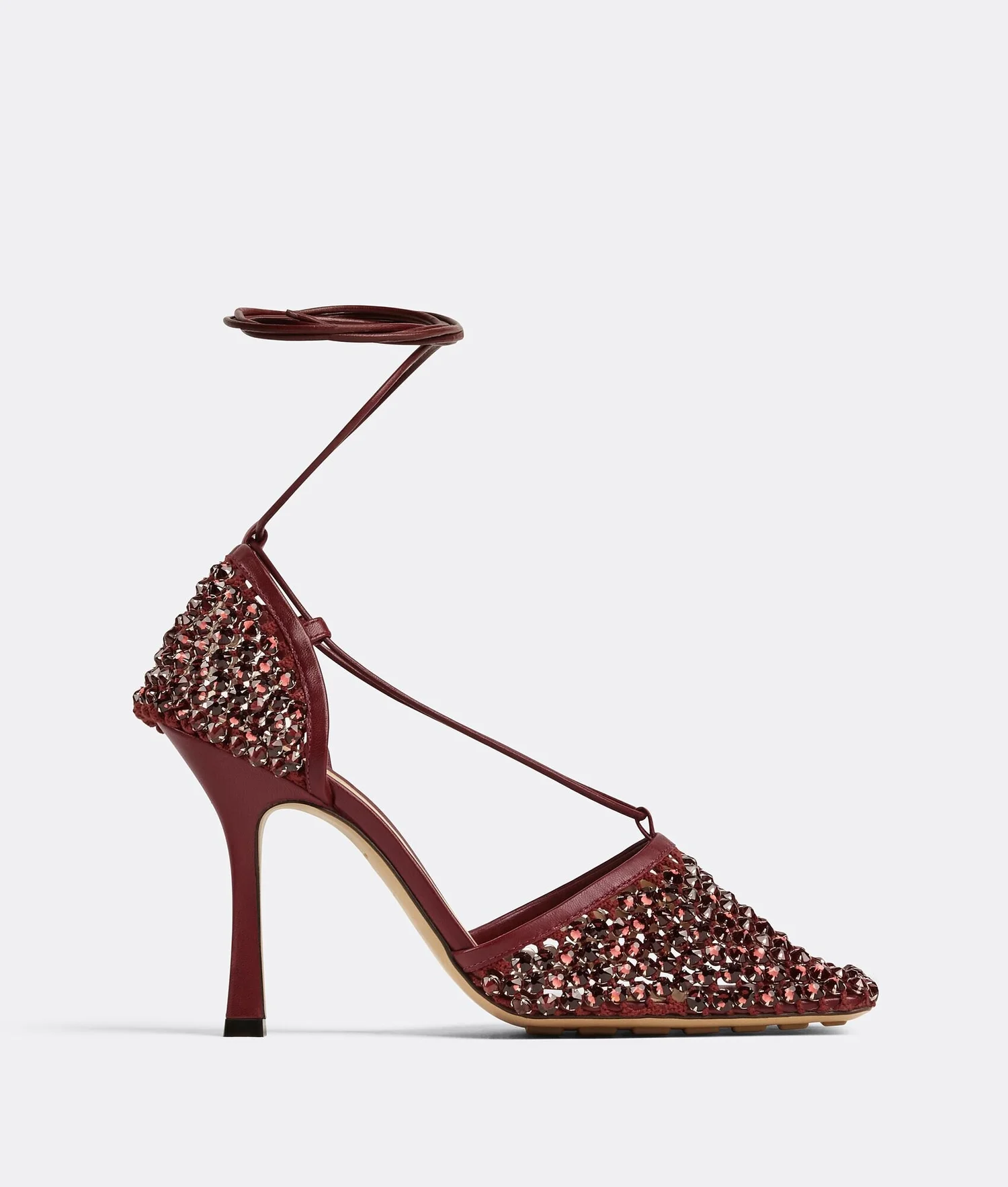 【関税&送料込】Bottega Veneta Crystal-Embellished Mesh And bottega Veneta Green MESH NAPPA CRYSTAL EMBELLISHED SPARKLE