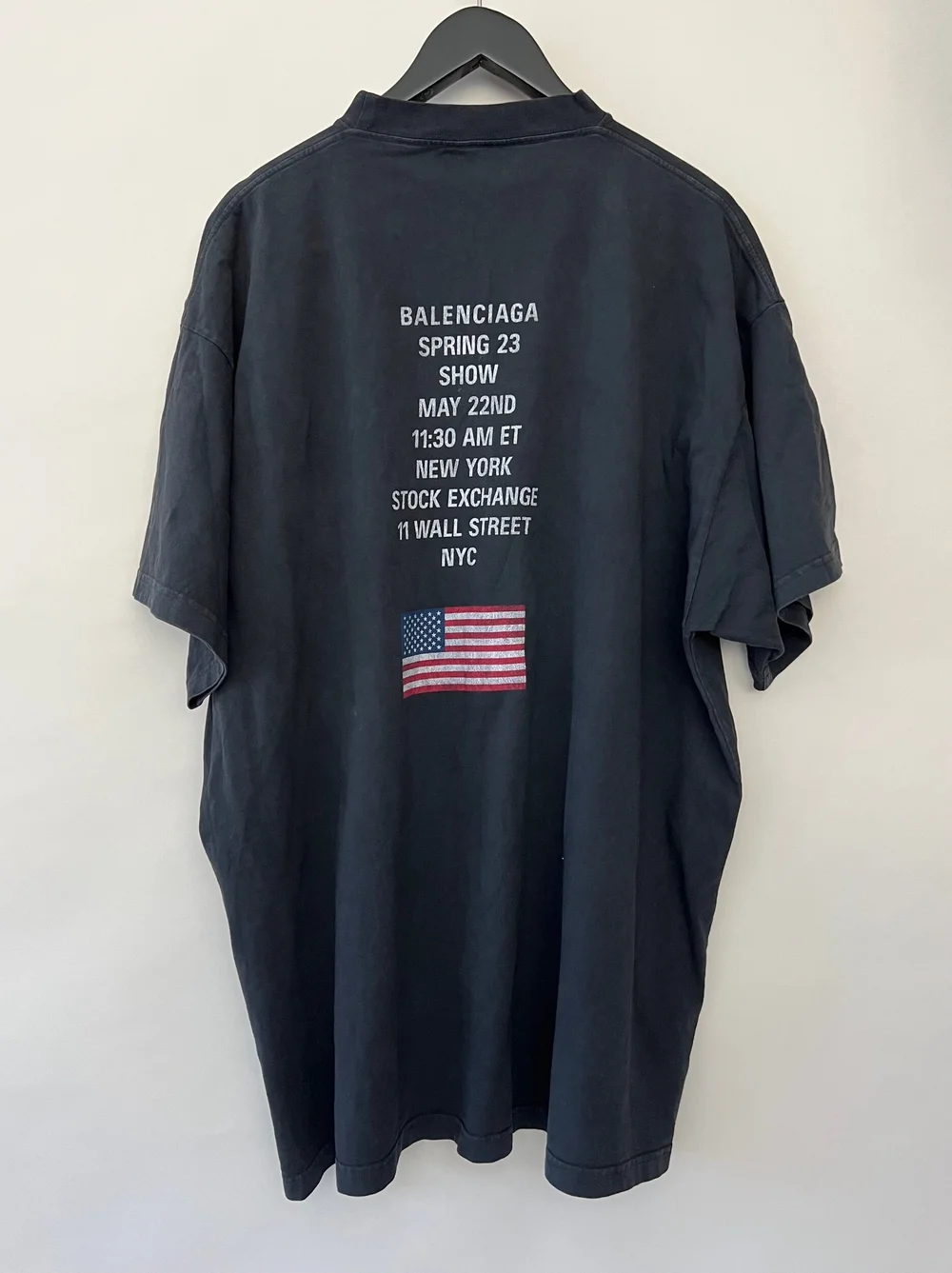 BALENCIAGA::Tシャツ:M[RESALE] Buy Balenciaga Medium Fit T-Shirt 'Faded Black/Silver