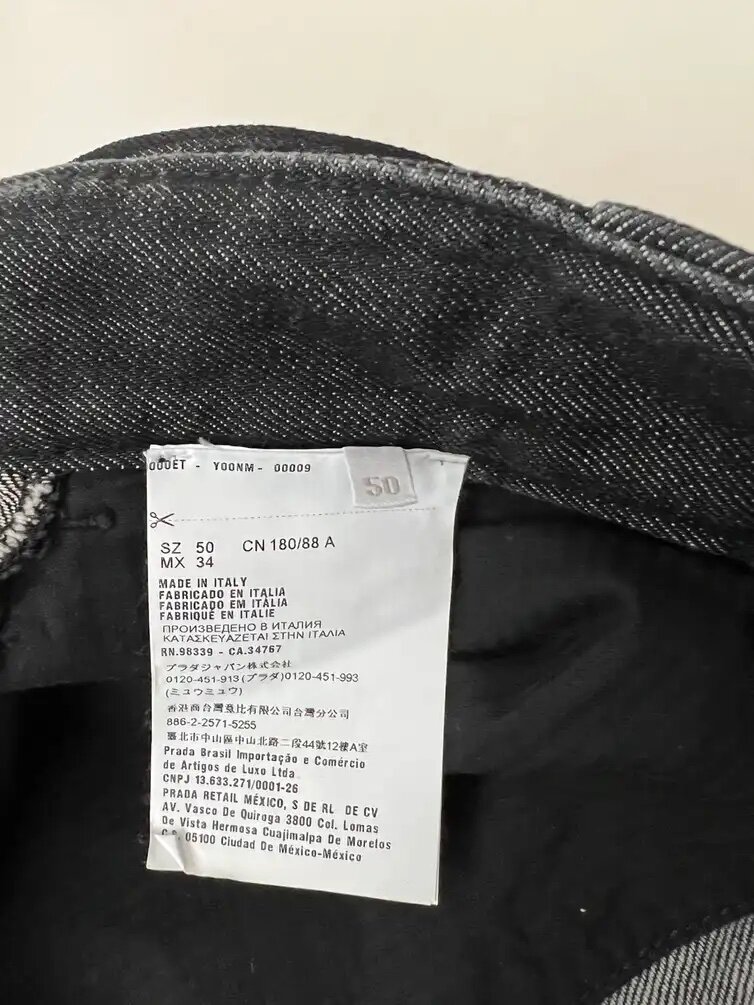 Prada FW18 Overdyed Baggy Denim Pants — CONSUMED