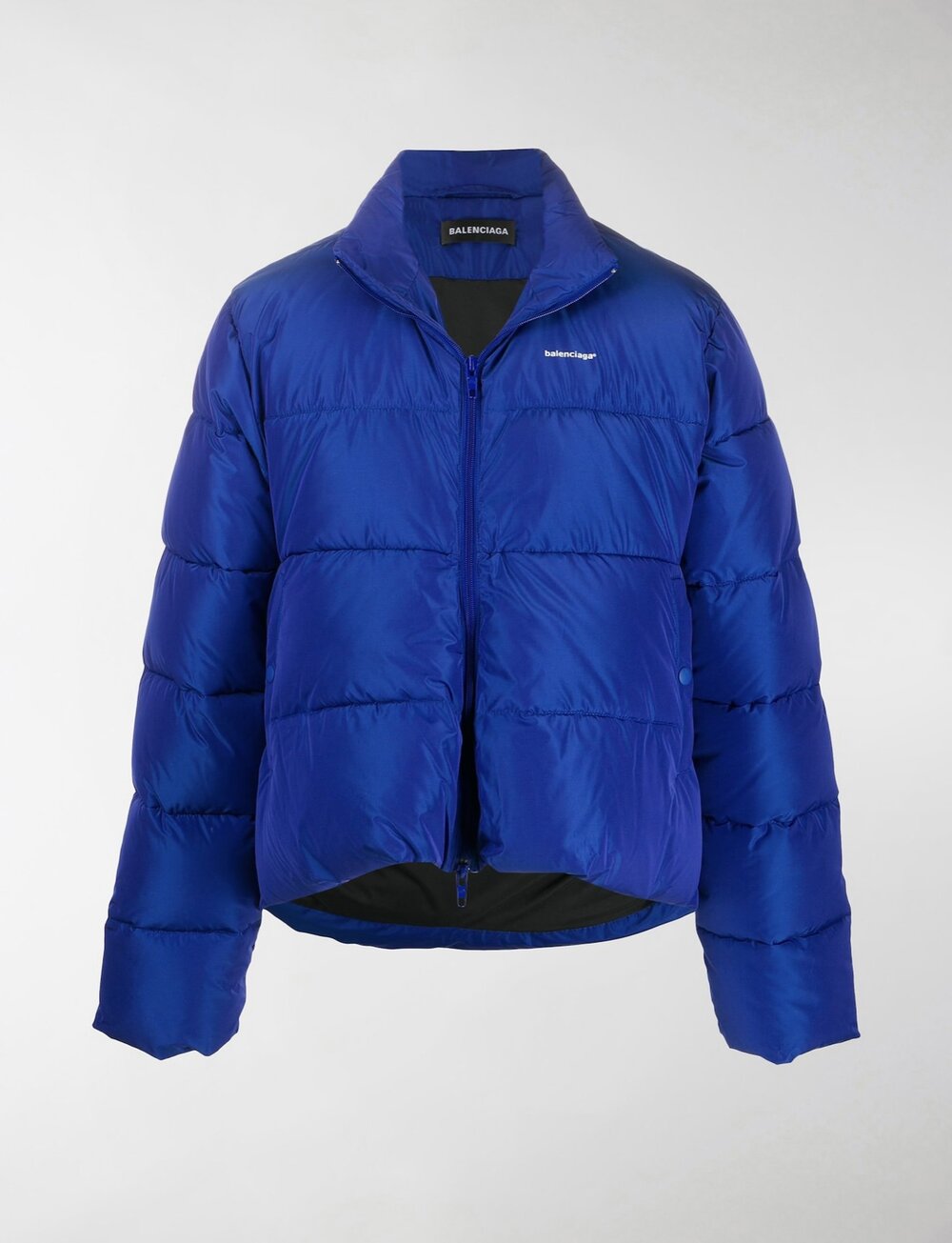 Balenciaga C-Shape Puffer Jacket in Blue — CONSUMED