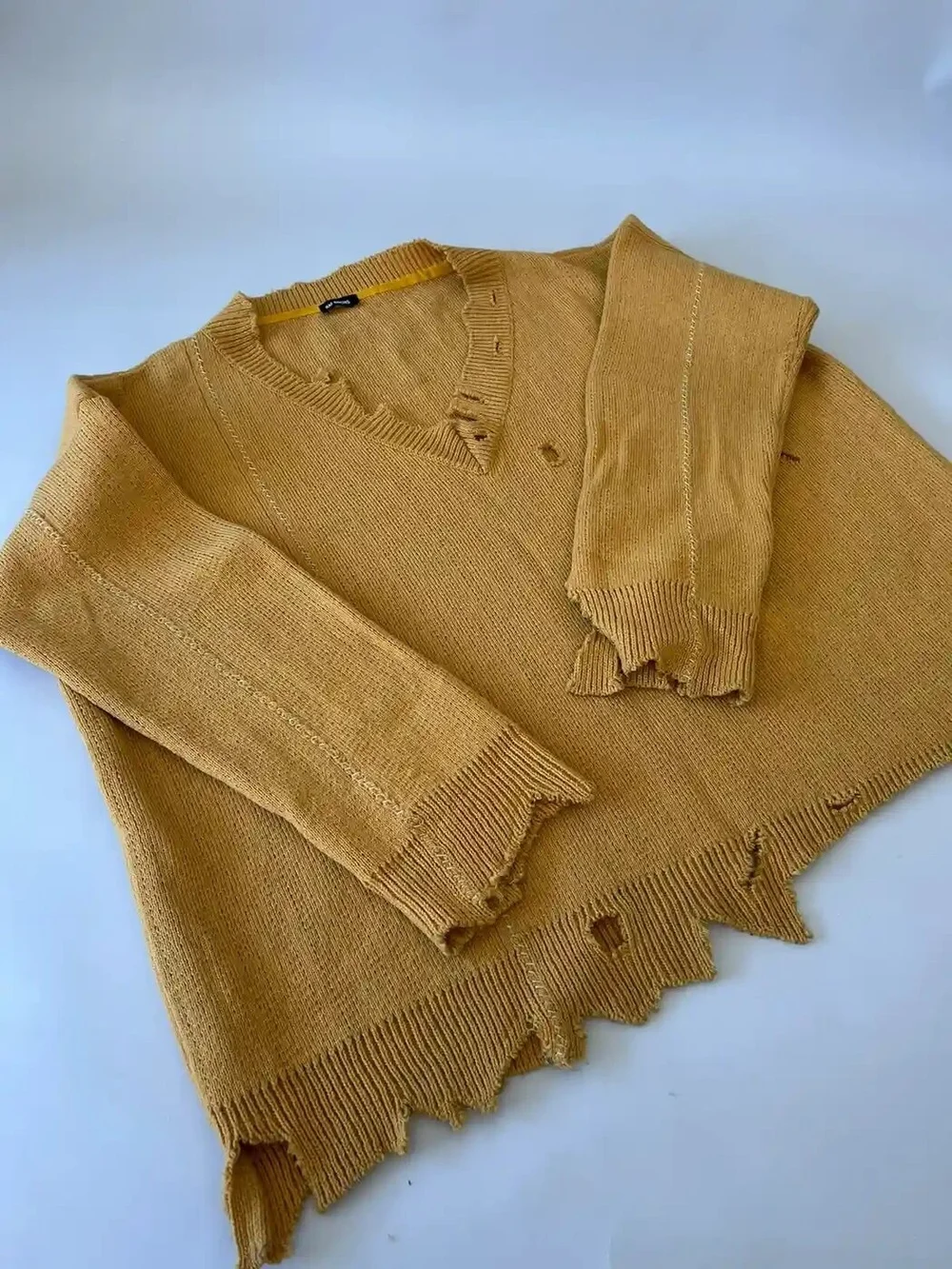 Raf Simons AW16 Distressed Wool Sweater CONSUMED