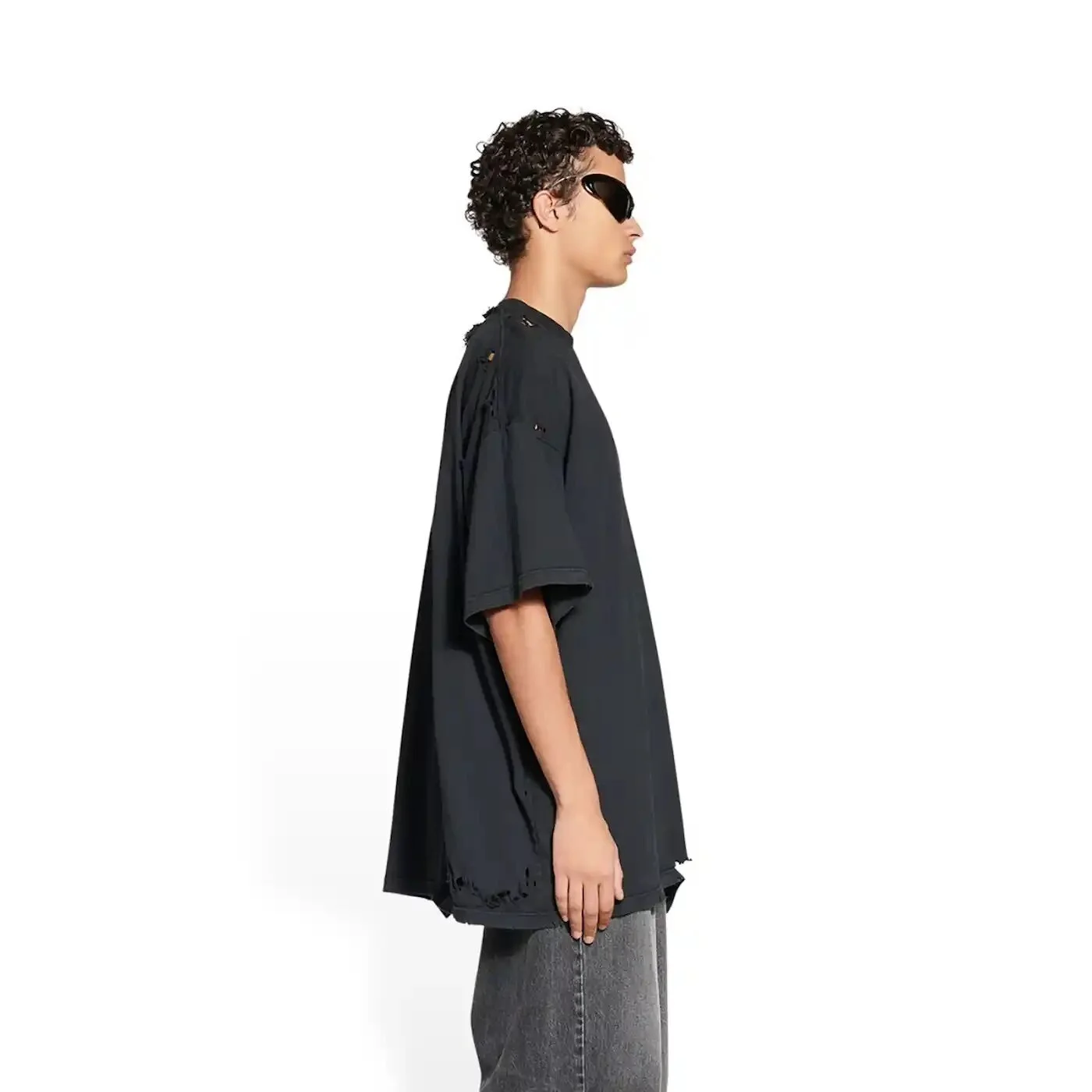 Balenciaga 3B Sports Icon Repaired T-Shirt — CONSUMED