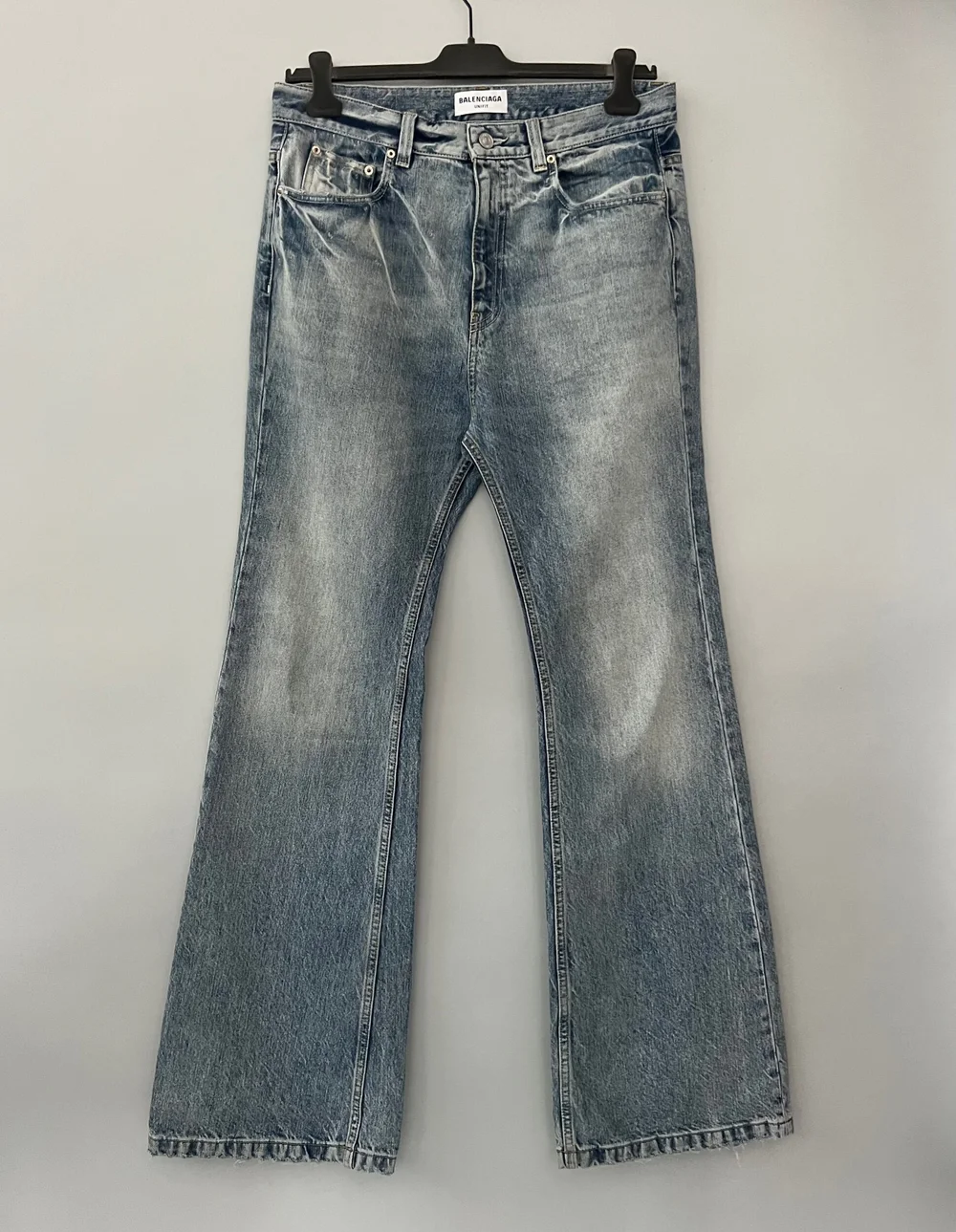Balenciaga Flared Denim Pants CONSUMED