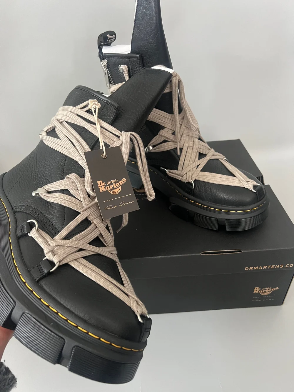 Rick Owens x Dr. Martens 1460 Megalace RO Boots — CONSUMED