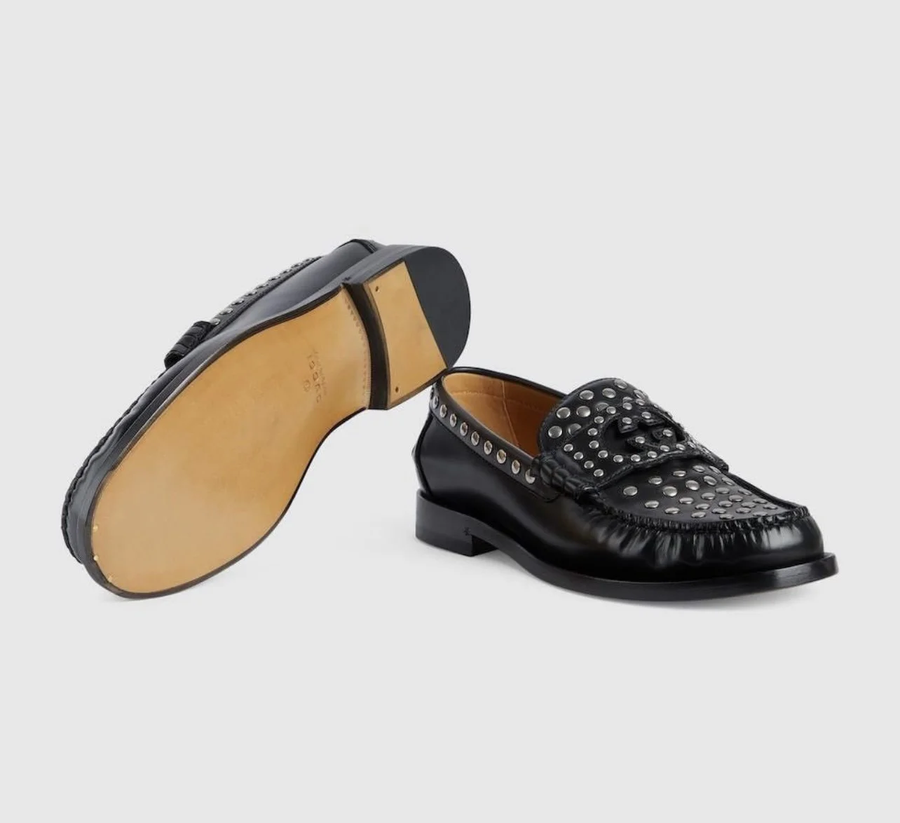 Gucci Interlocking G Loafer with studs — CONSUMED
