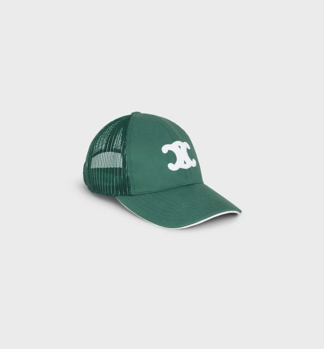 Celine Triomphe Baseball Cap in Green — CONSUMED display picture 1