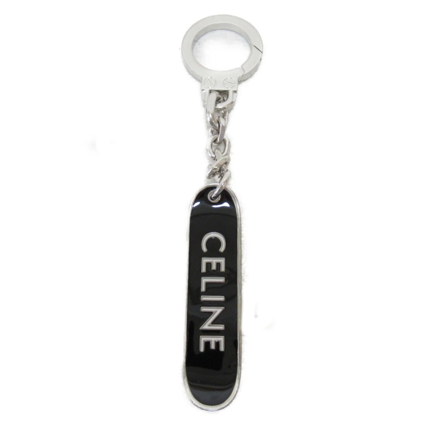 Celine Skateboard Charm Bag Key Chain in Black — CONSUMED