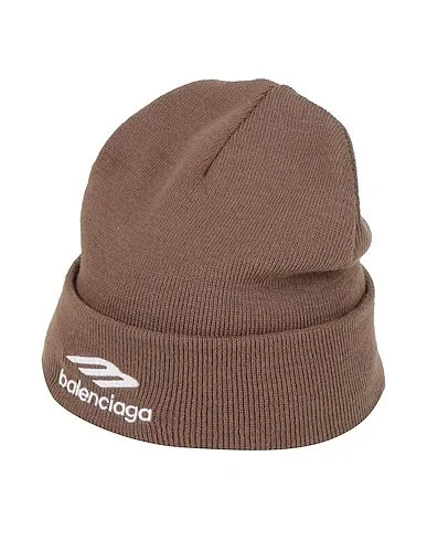 balenciaga ブラウンニット帽 Balenciaga 3B Sport Icon Beanie Hat in brown — CONSUMED