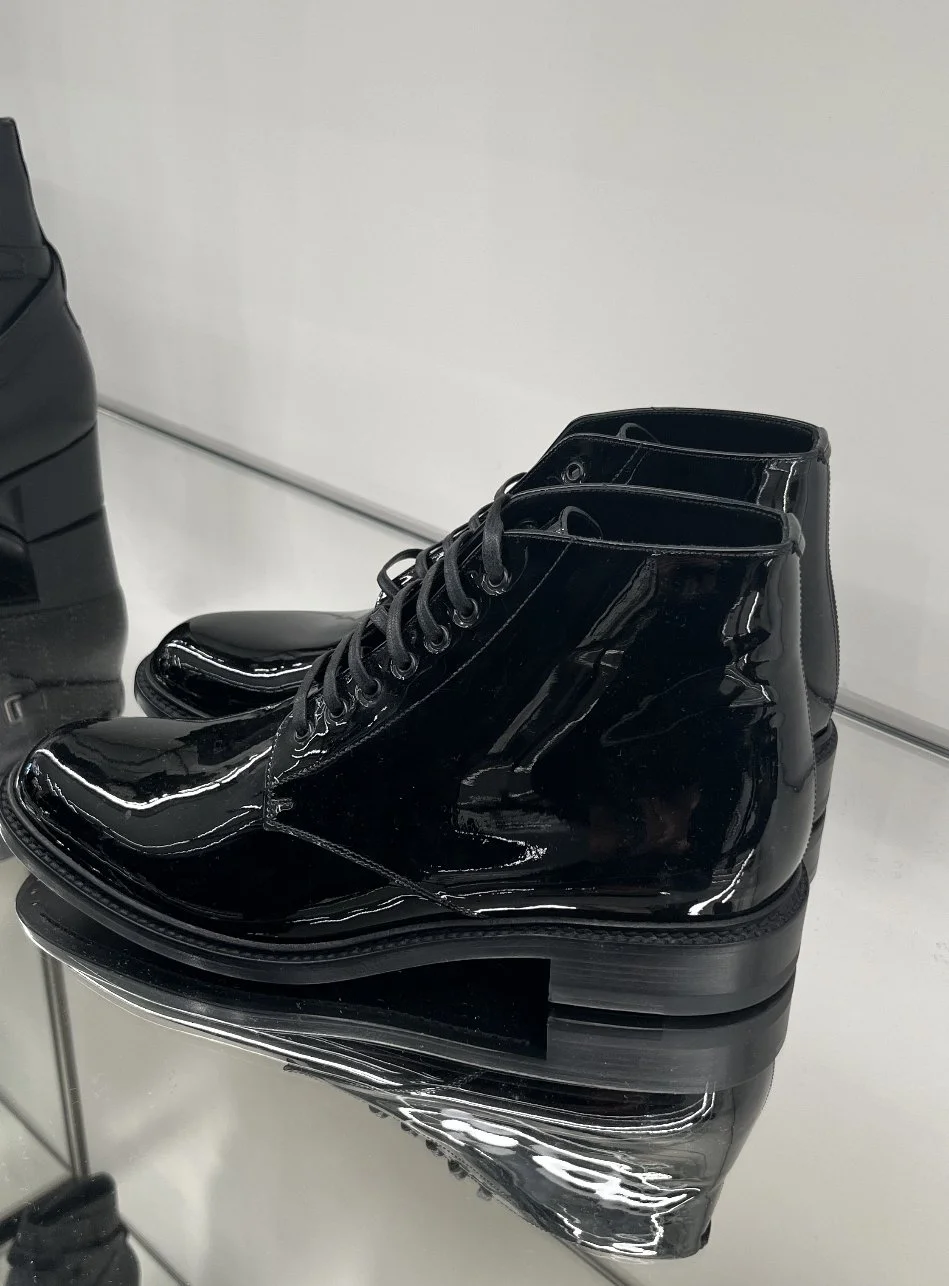 Saint Laurent ARMY Boots in Patent Leather — CONSUMED