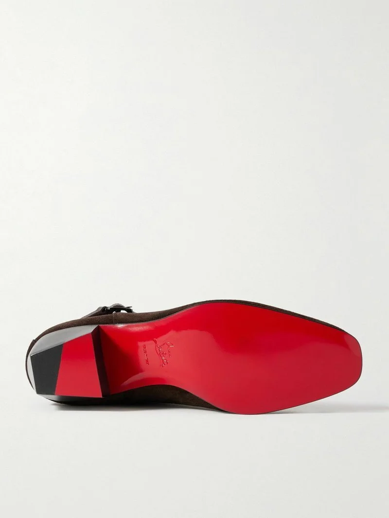 Christian Louboutin Rosalio Jodhpur Suede Leater Boots in  display picture 3
