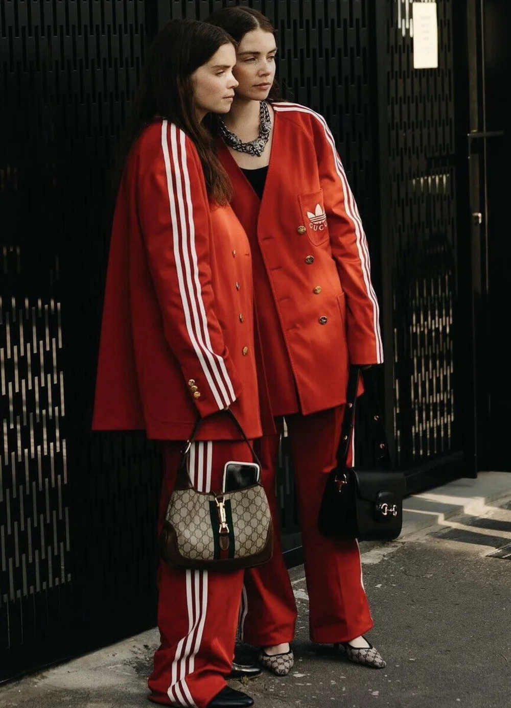 GUCCI x ADIDAS レッド テーラードジャケット 44 Gucci x Adidas Jersey Blazer in Red — CONSUMED
