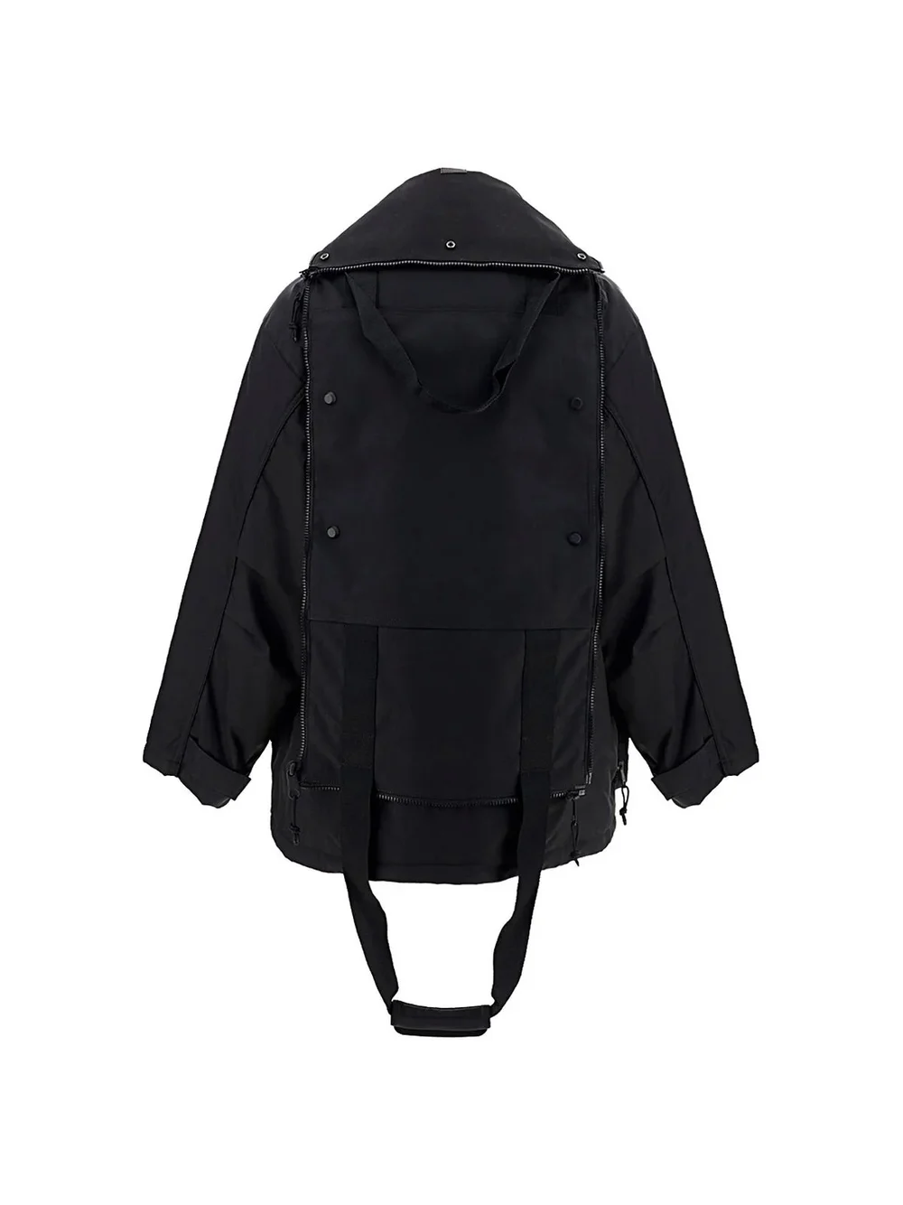Balenciaga Transformer Gym Bag Parka Jacket in Black — CONSUMED