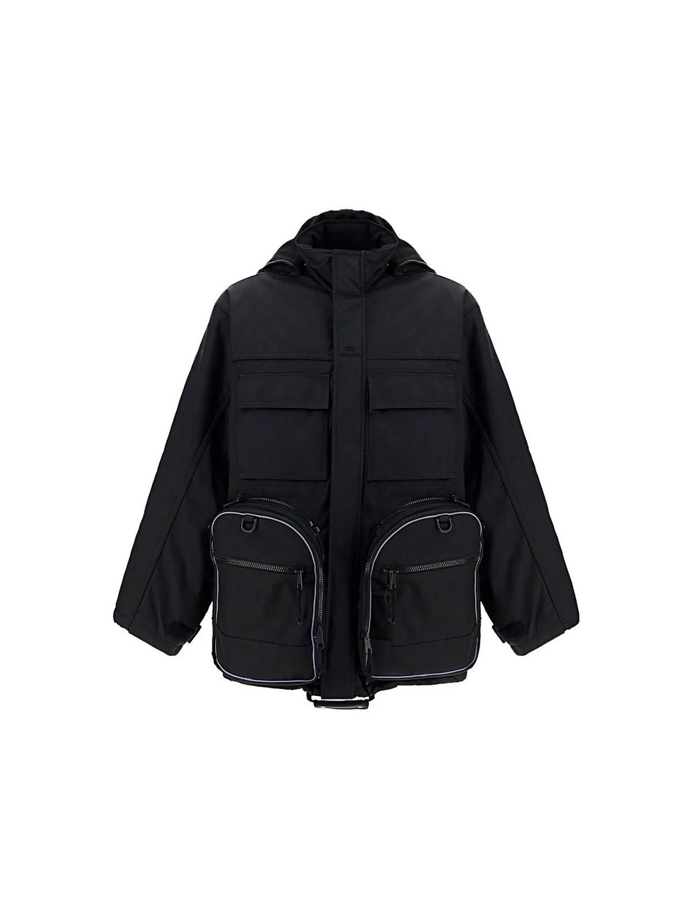 Balenciaga Transformer Gym Bag Parka Jacket in Black — CONSUMED