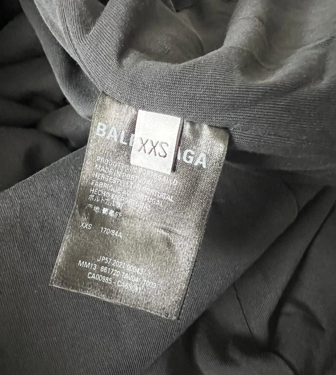 Balenciaga Black Worn Oversized Tailored Coat CONSUMED Balenciaga Black Worn Oversized Tailored Coat CONSUMED