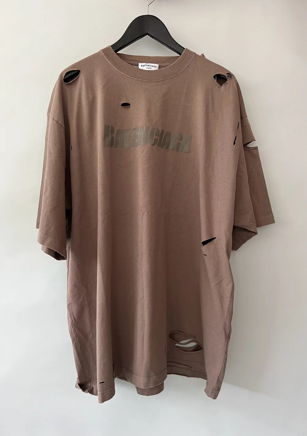 Balenciaga Destroyed Vintage Jersey T-shirt — CONSUMED