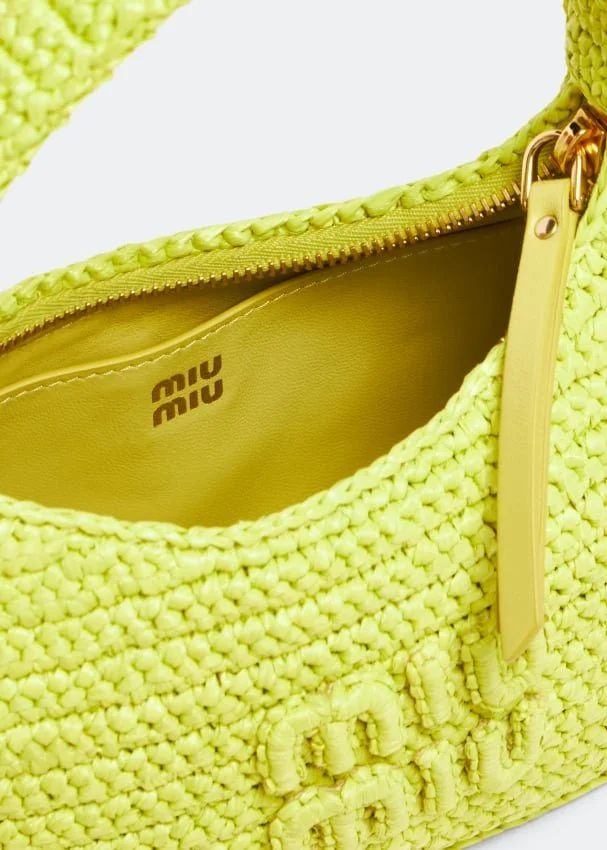 Miu Miu Wander Crochet Bag in Citrus — CONSUMED