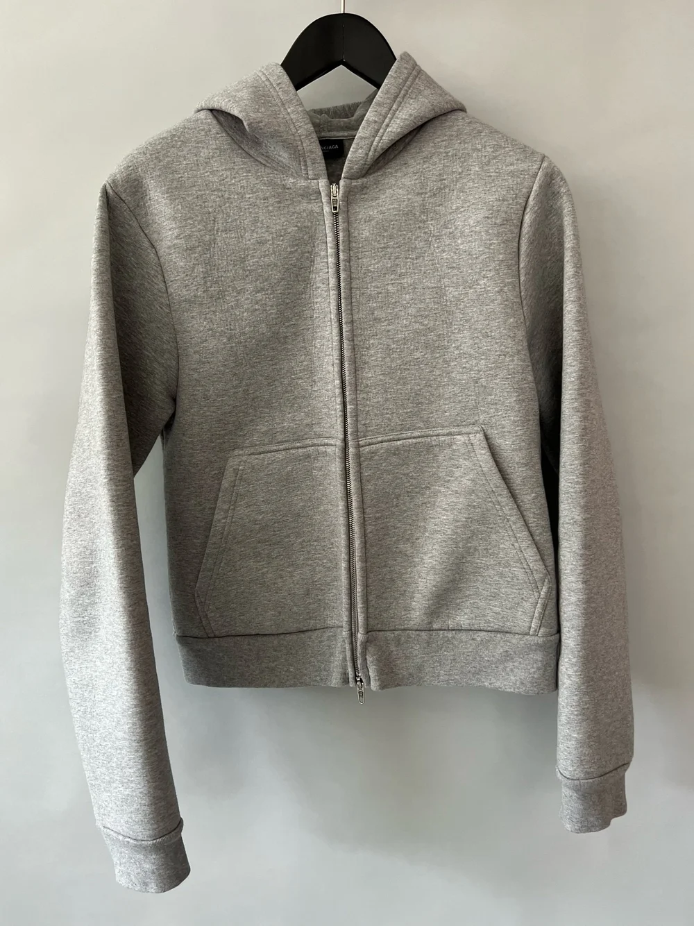 パーカー・フーディ Balenciaga Grigio Chiusura Con Zip A Doppio Cursore Stampa C Men's Oversized Zip-up Hoodie in Grey | Balenciaga US
