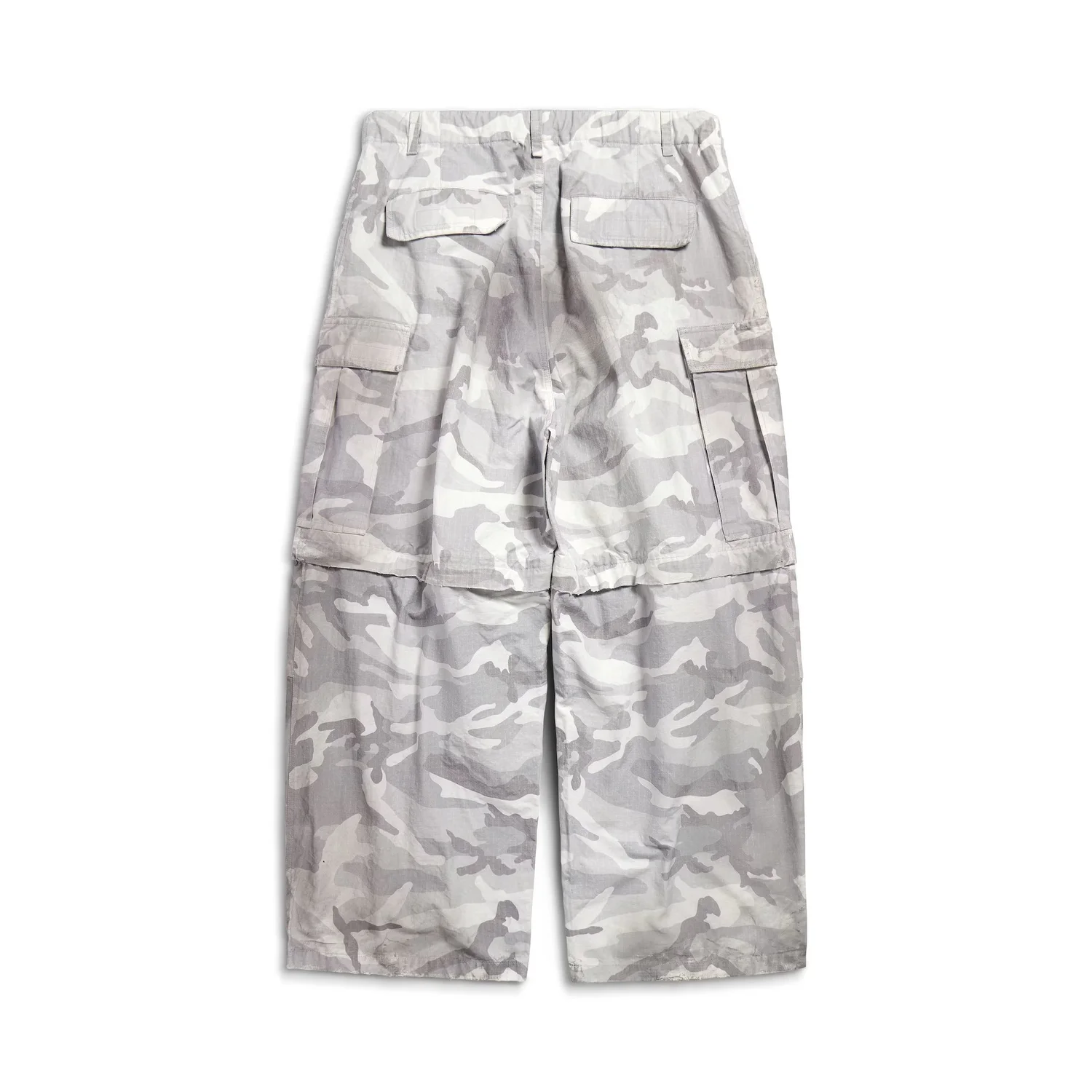 Balenciaga Large Cargo Camo Pants in Light Grey — CONSUMED