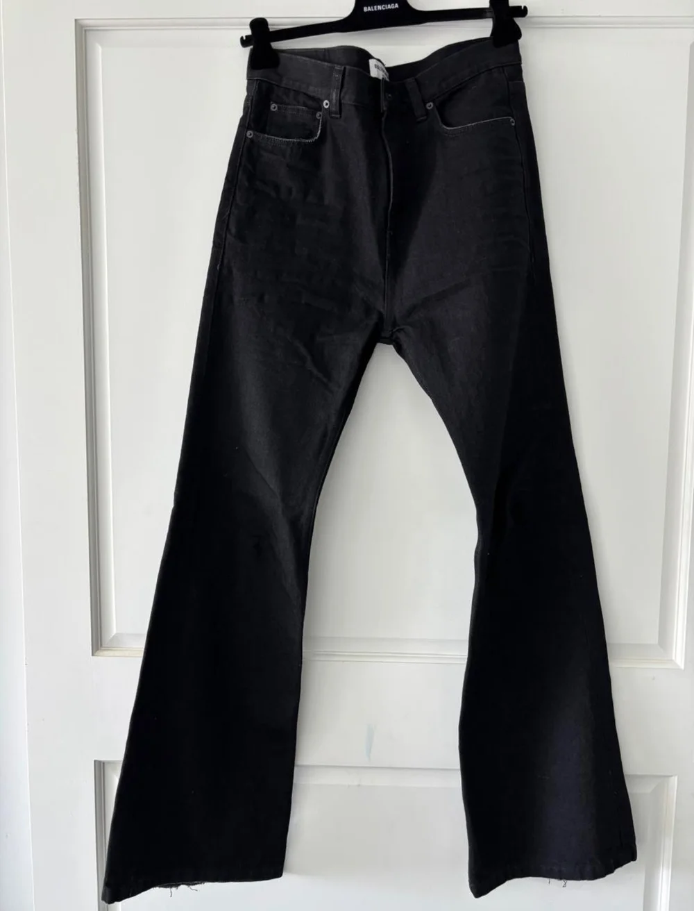 Balenciaga Flared Lost Tape Jeans — CONSUMED