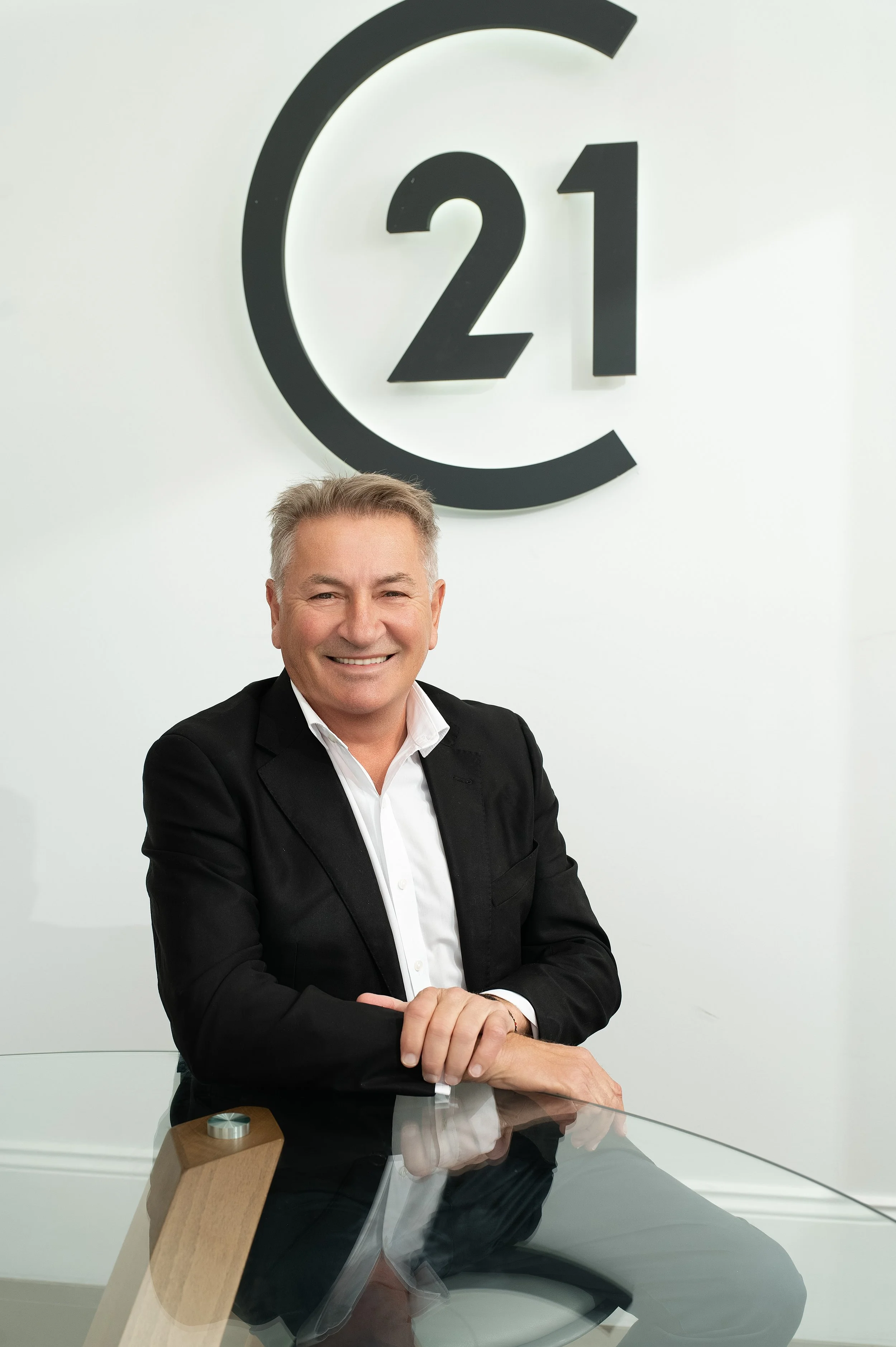 Real Estate agent from Century 21. Headshot session for marketing