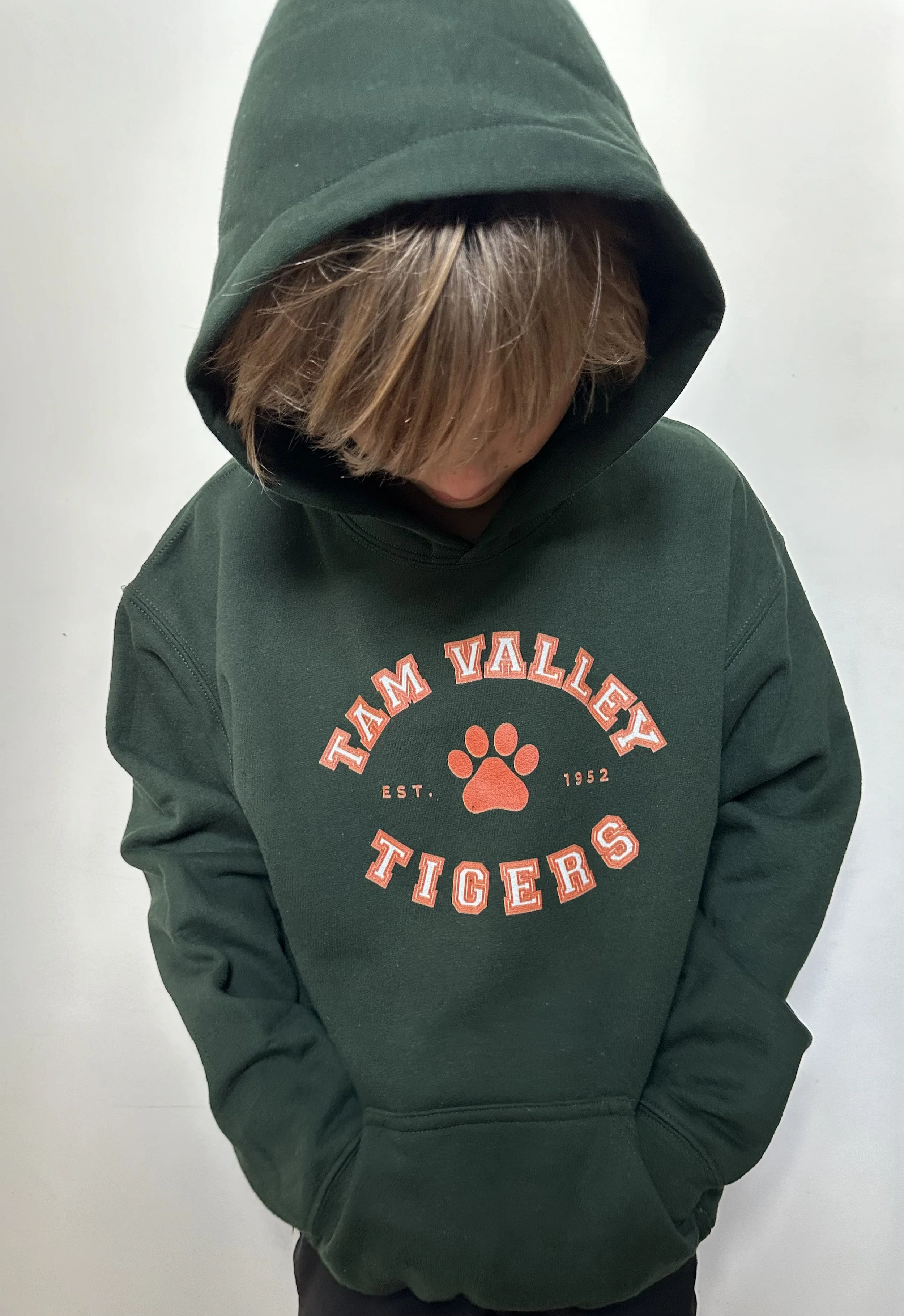 Varsity Logo Hoodie // Youth // Pine Green