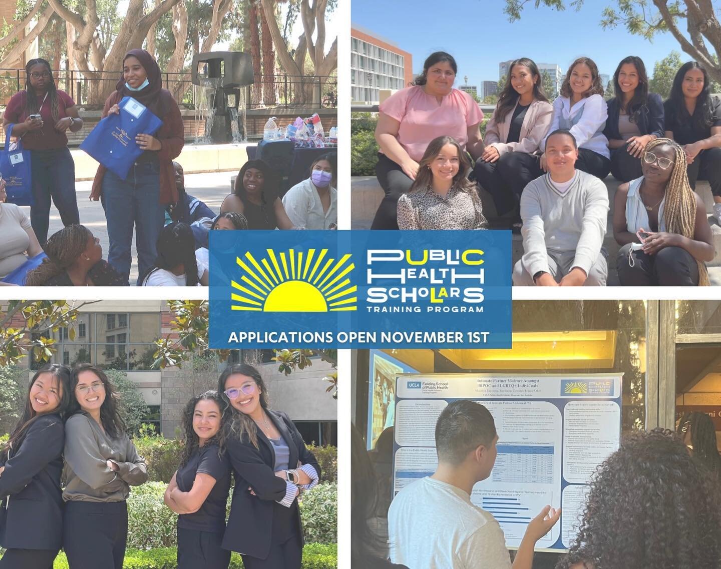 ⏰Let the countdown begin‼️
The 2023 UCLA Public Health Scholars Training Program Application will open on Tuesday, November 1st! 

For more information about our program please visit our website: uclaphscholars.org or click the link in our bio🔗