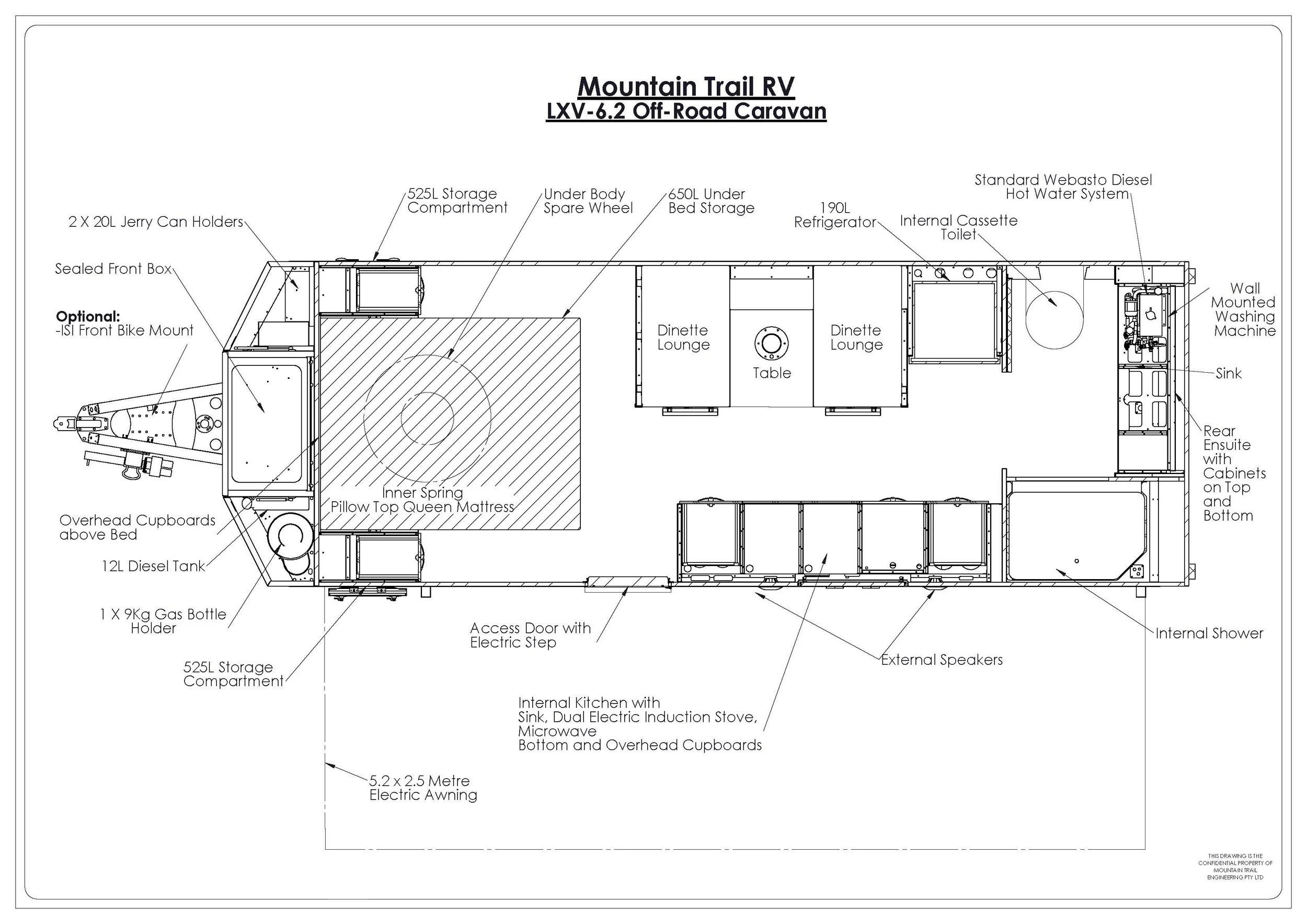 LXV 6.2 (20.6ft) Off-Road Caravan — Mountain Trail RV - Off-Road ...