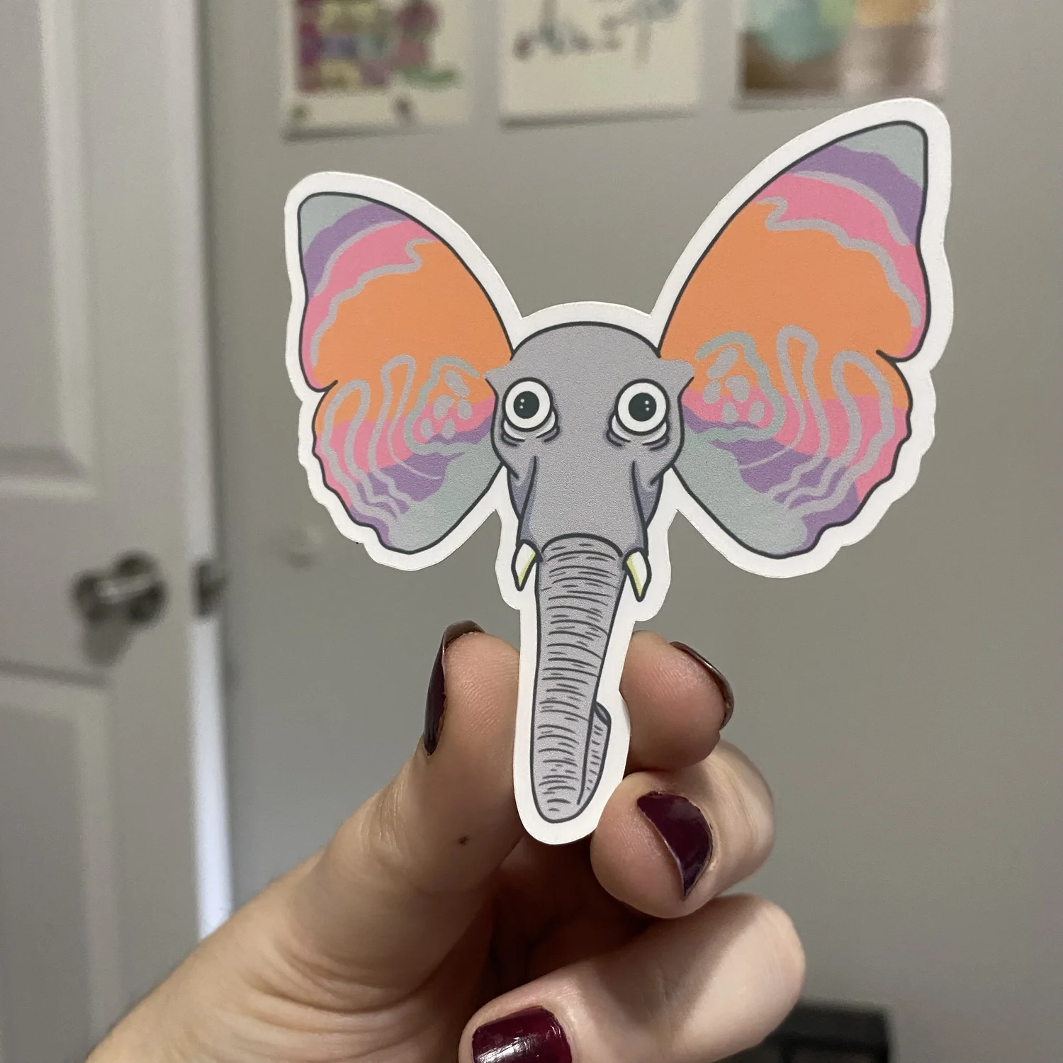 ELEPHLY Sticker (Elephant x Butterfly)  Different_Timeline's Shop