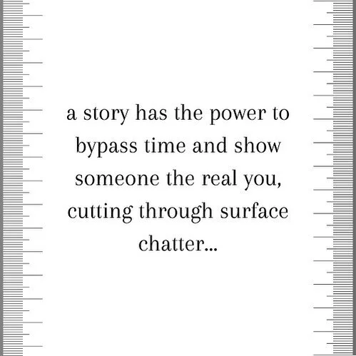 Simply by telling a story about yourself or even a brand can help you connect with another...

#storytelling #trueconnection #authenticity #storiestogrow #humanstories #brandstories #humansidetobranding