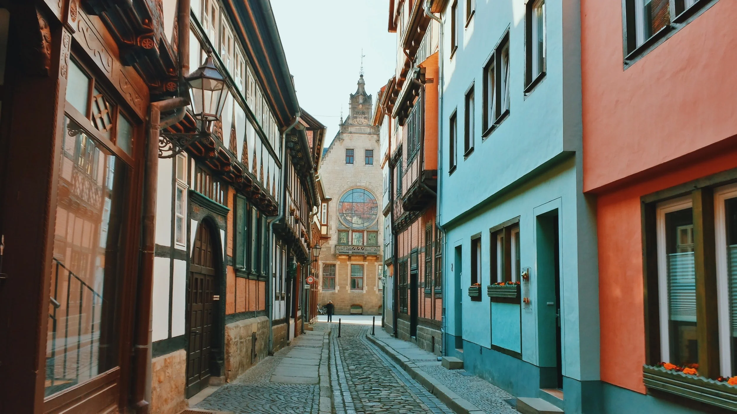 Cobblestone street in Quedlinburg, Germany.jpg
