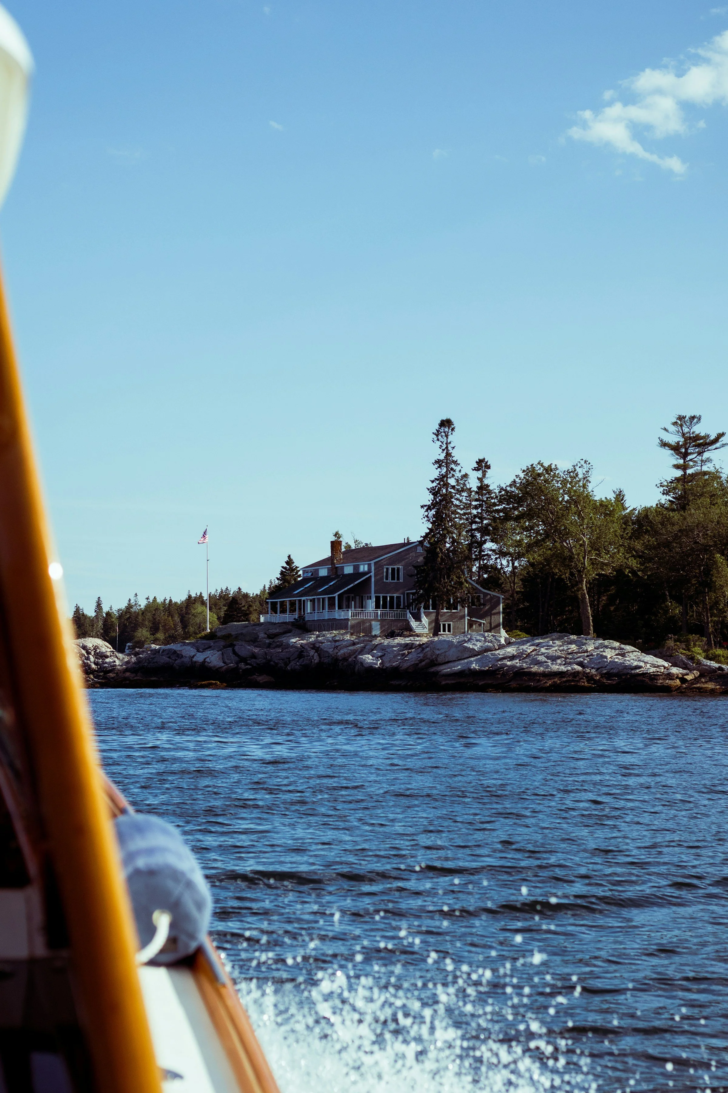 The Maine Atlantic shoreline