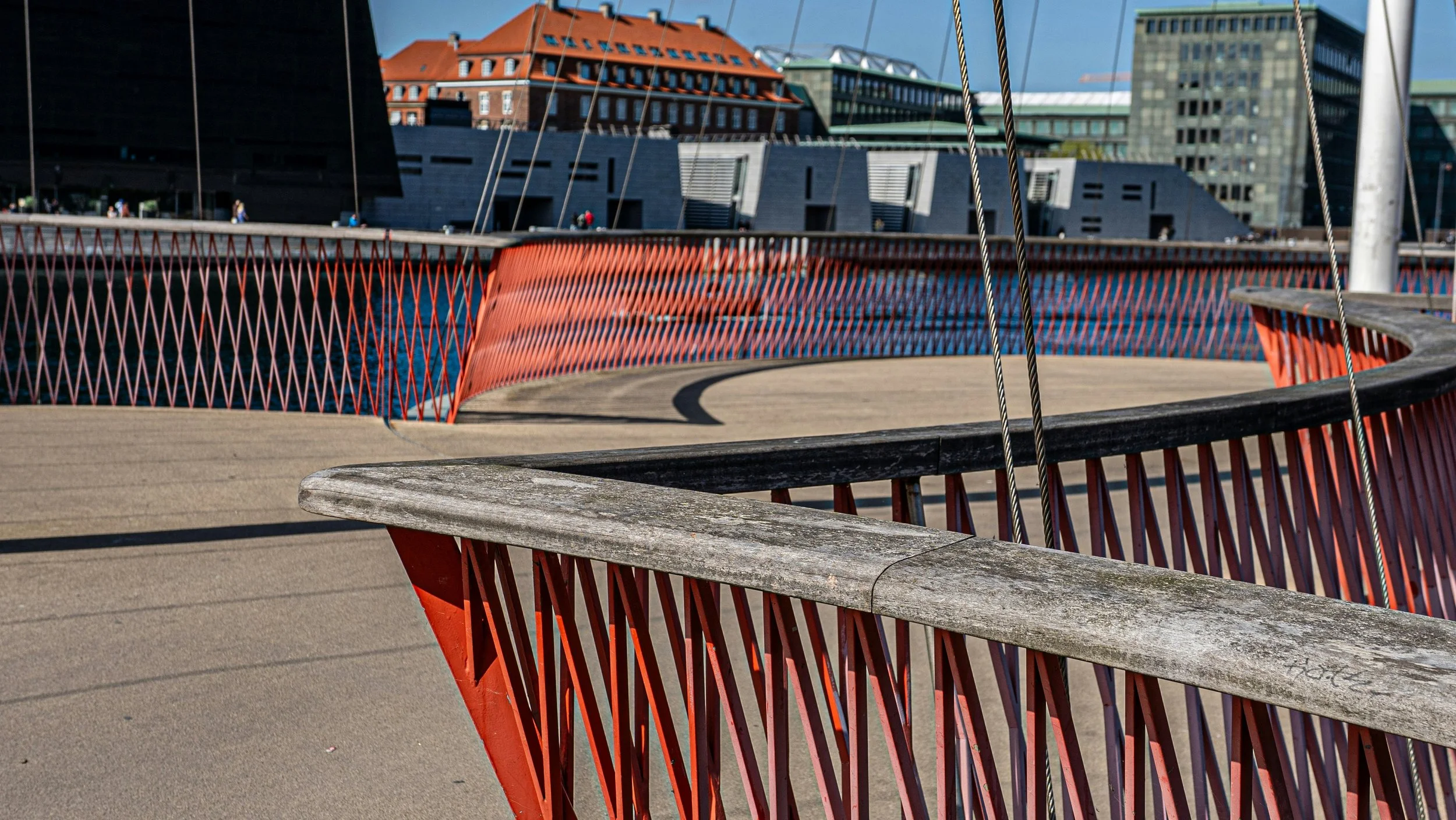 Bike bridges dot the Danish capital