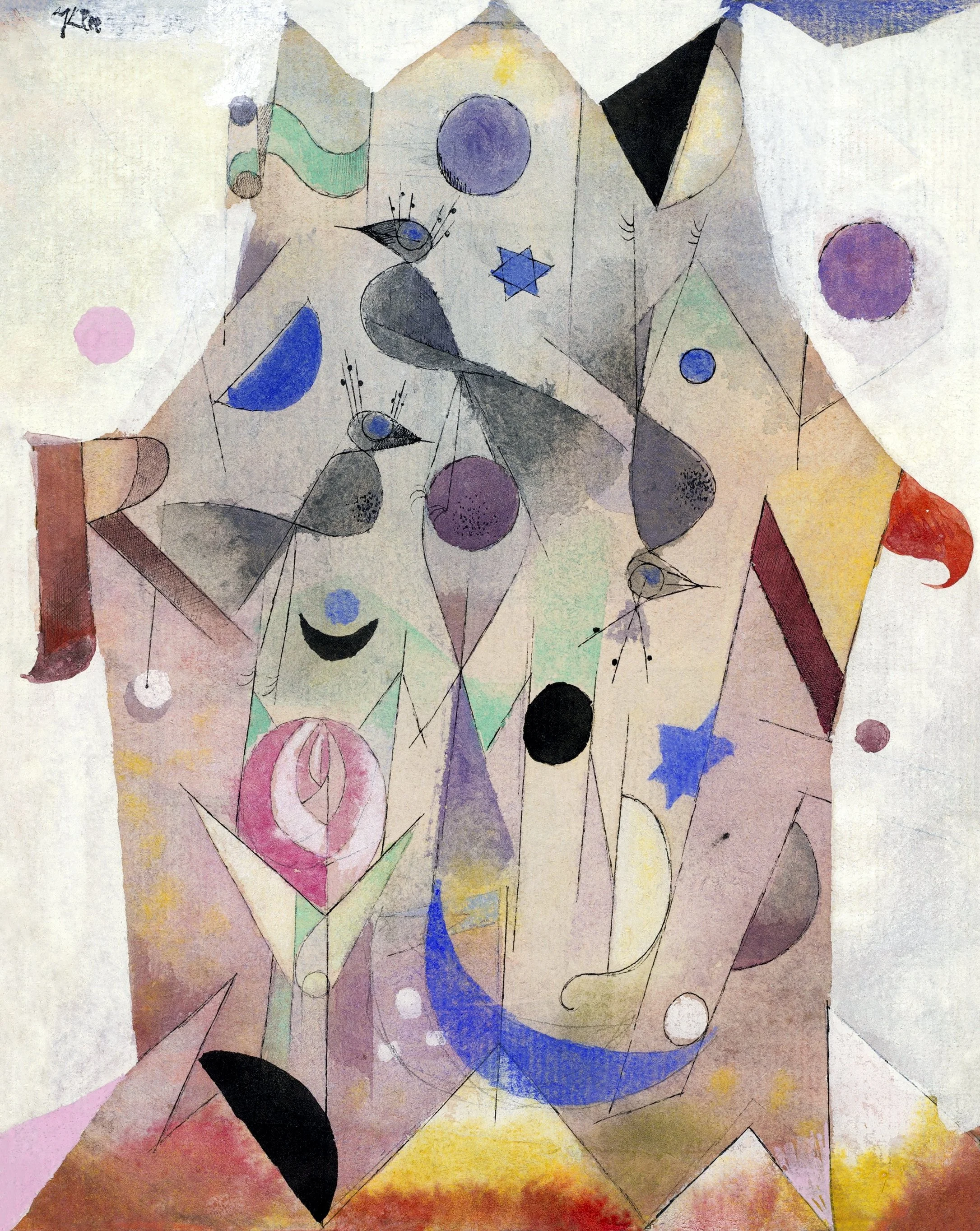 Persische Nachtigallen (Persian Nightingales) (1917) by Paul Klee