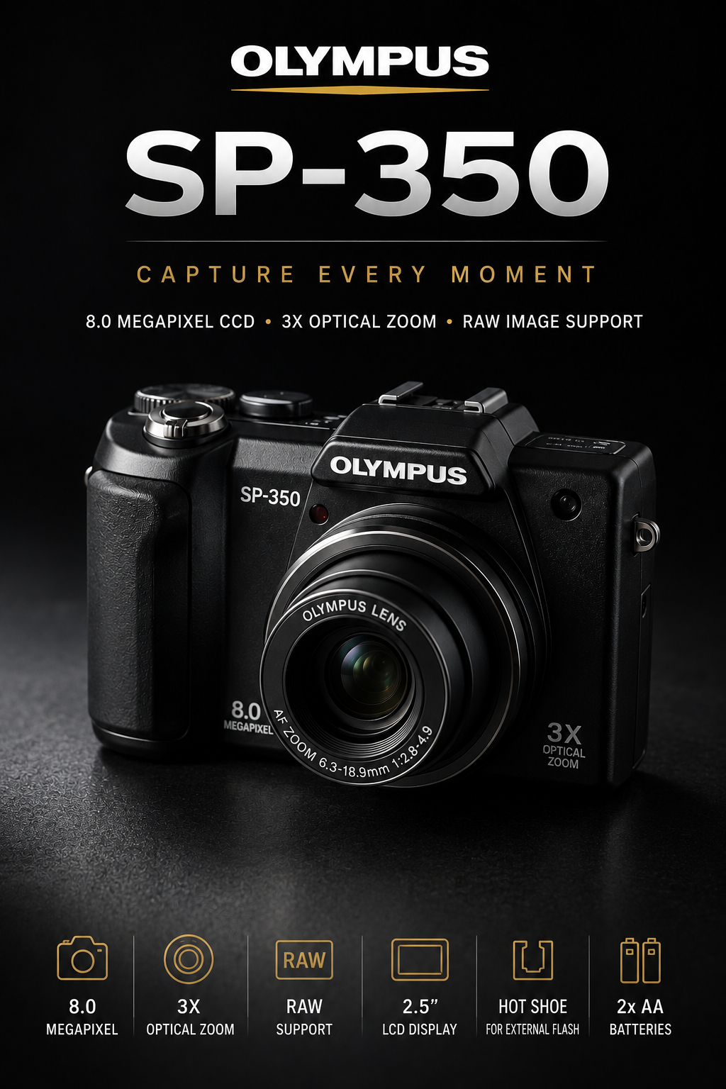 OLYMPUS SP-350 Y2K Digicam