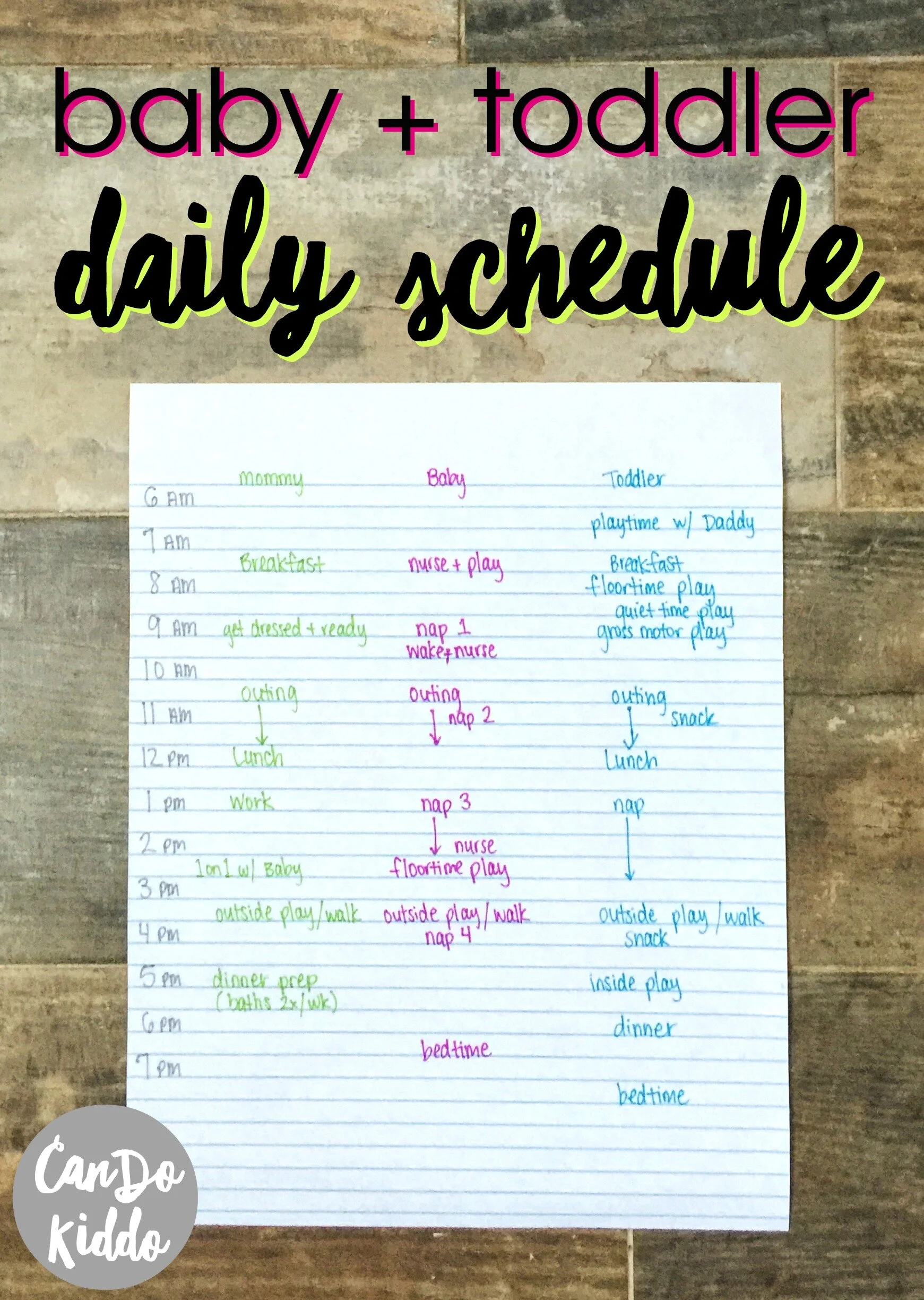 My Stay At Home Infant And Toddler Schedule CanDo Kiddo My Stay At Home Infant And Toddler Schedule CanDo Kiddo