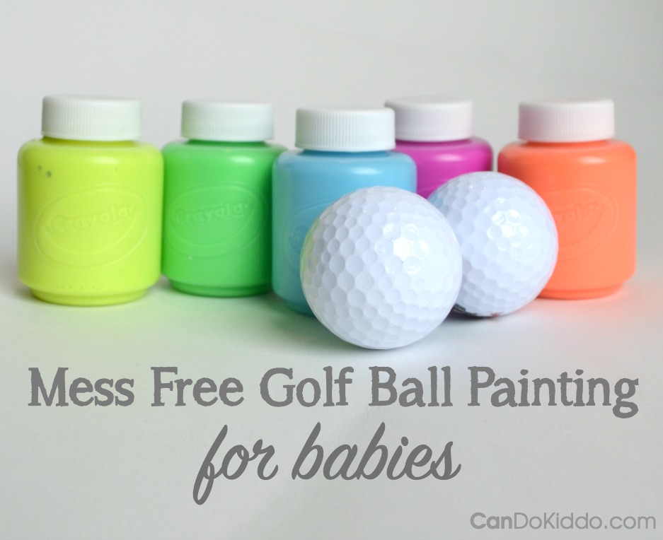 Mess Free Golf Ball Painting for Babies : Perfect for Mother's Day or Easter Gifts