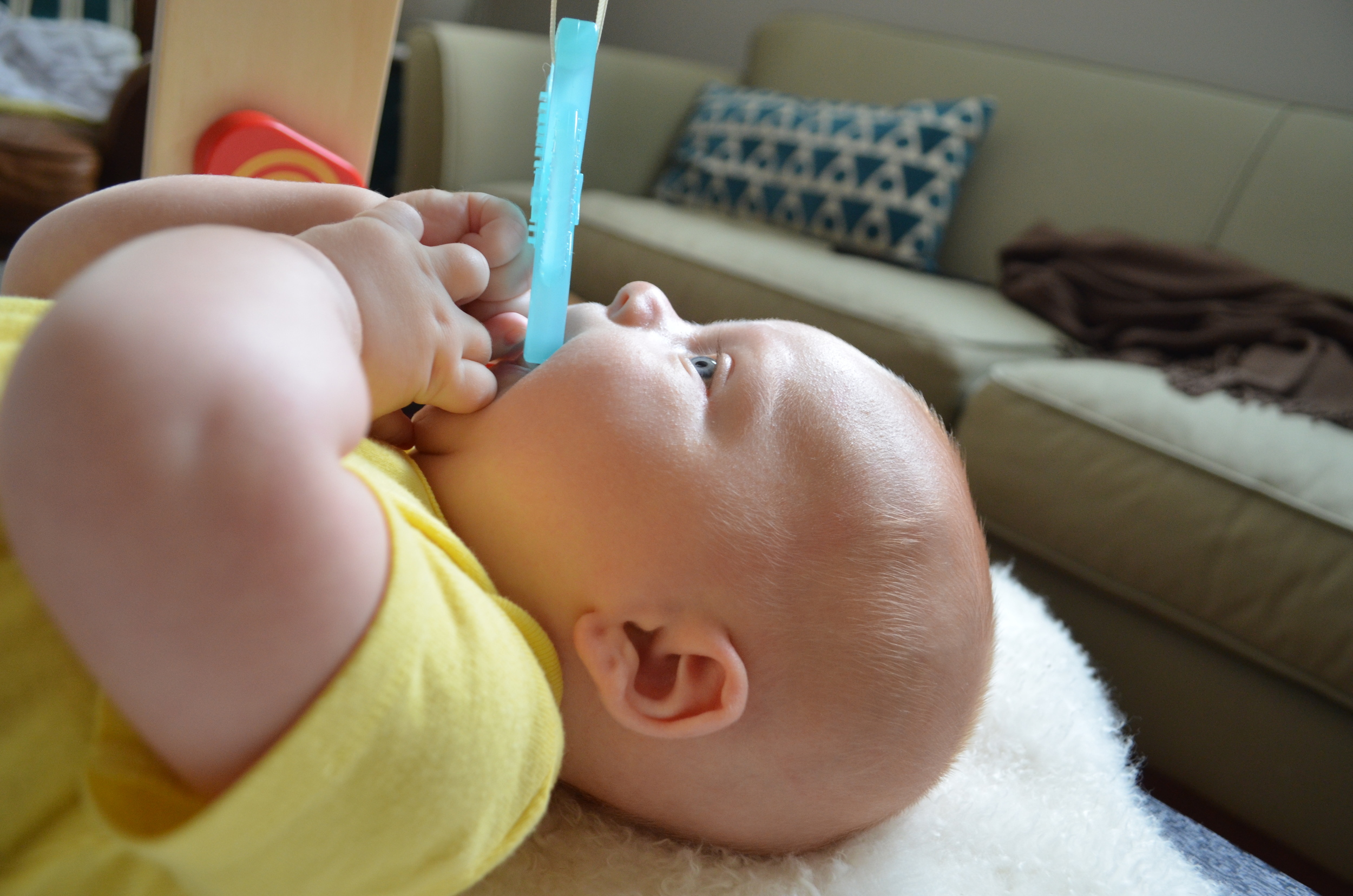 Hang Teether Toys From An Activity Gym