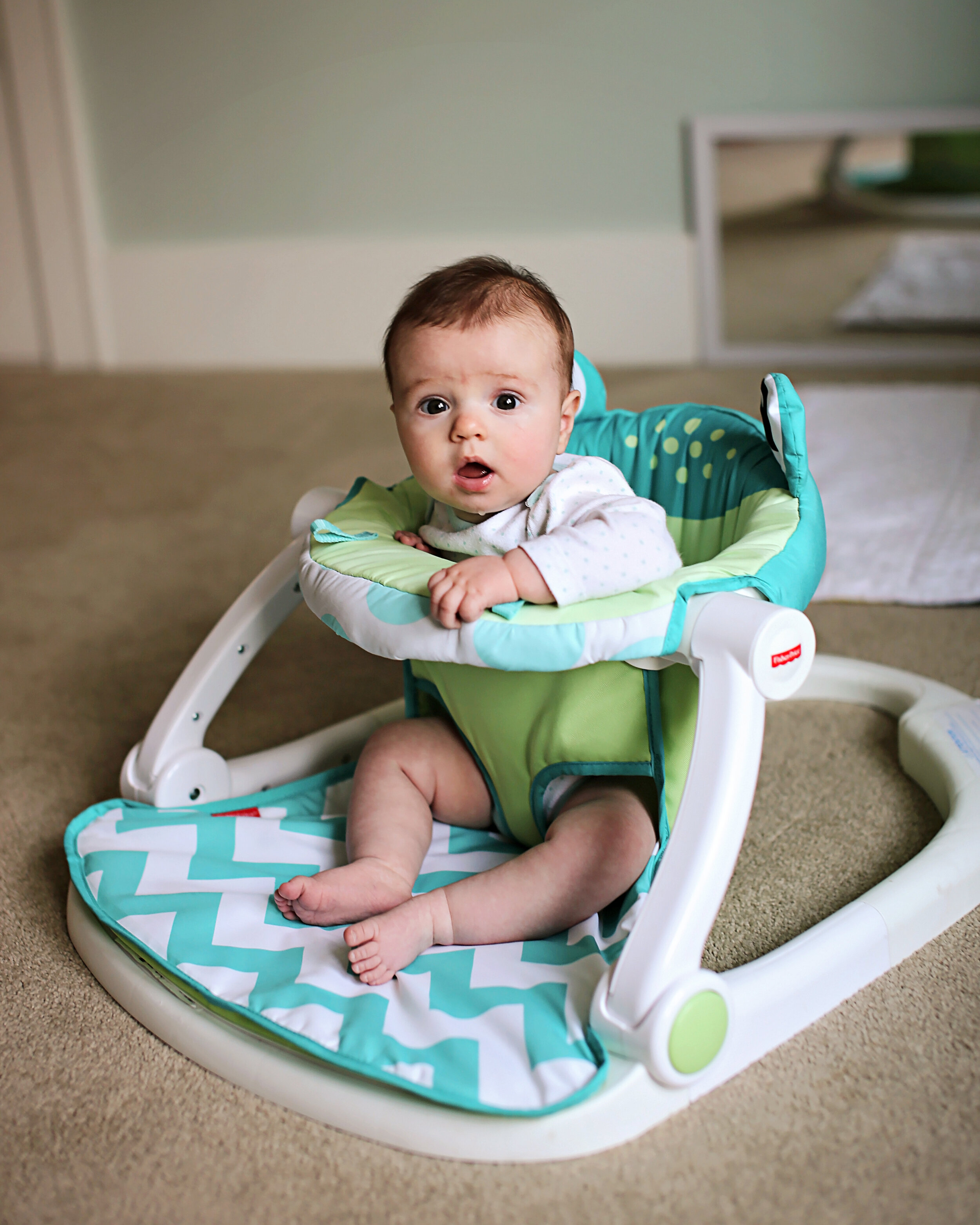 Beher Infant Sitting Chair Premium Soft Plush Washable Baby Support Seat Suitable 3-10 Months 
