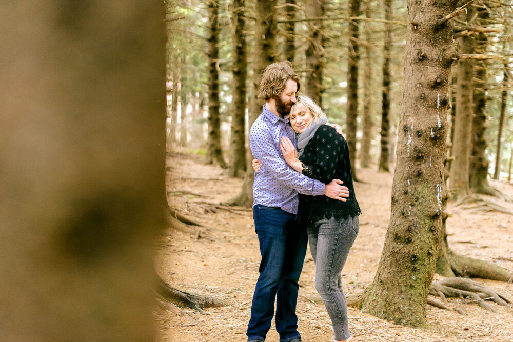 Mountain Top Engagement Session along the Blue Ridge Parkway in Asheville, NC