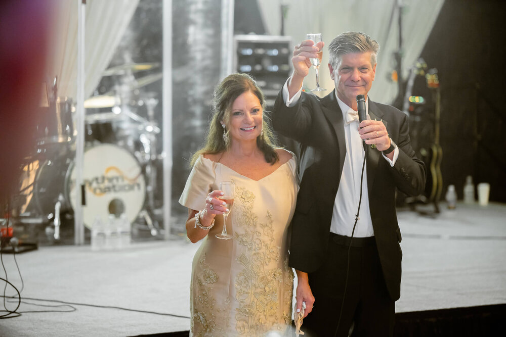 wedding toast at biltmore estate wedding by nick levine photography