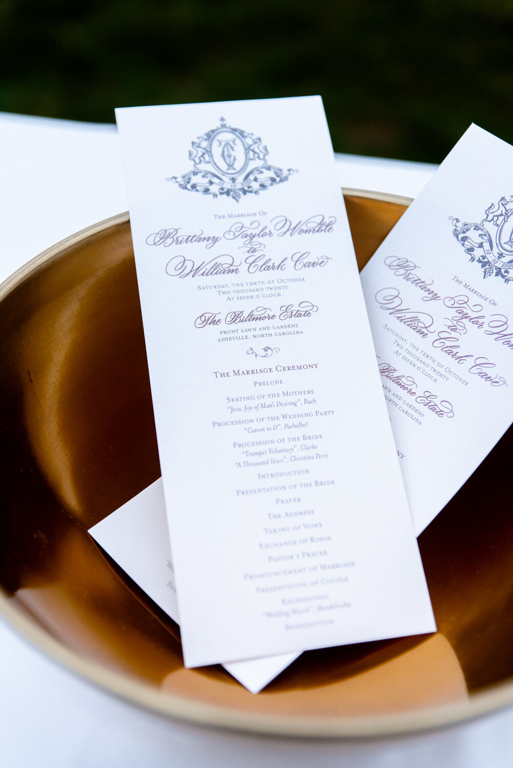 wedding invitations for biltmore estate wedding in asheville nc