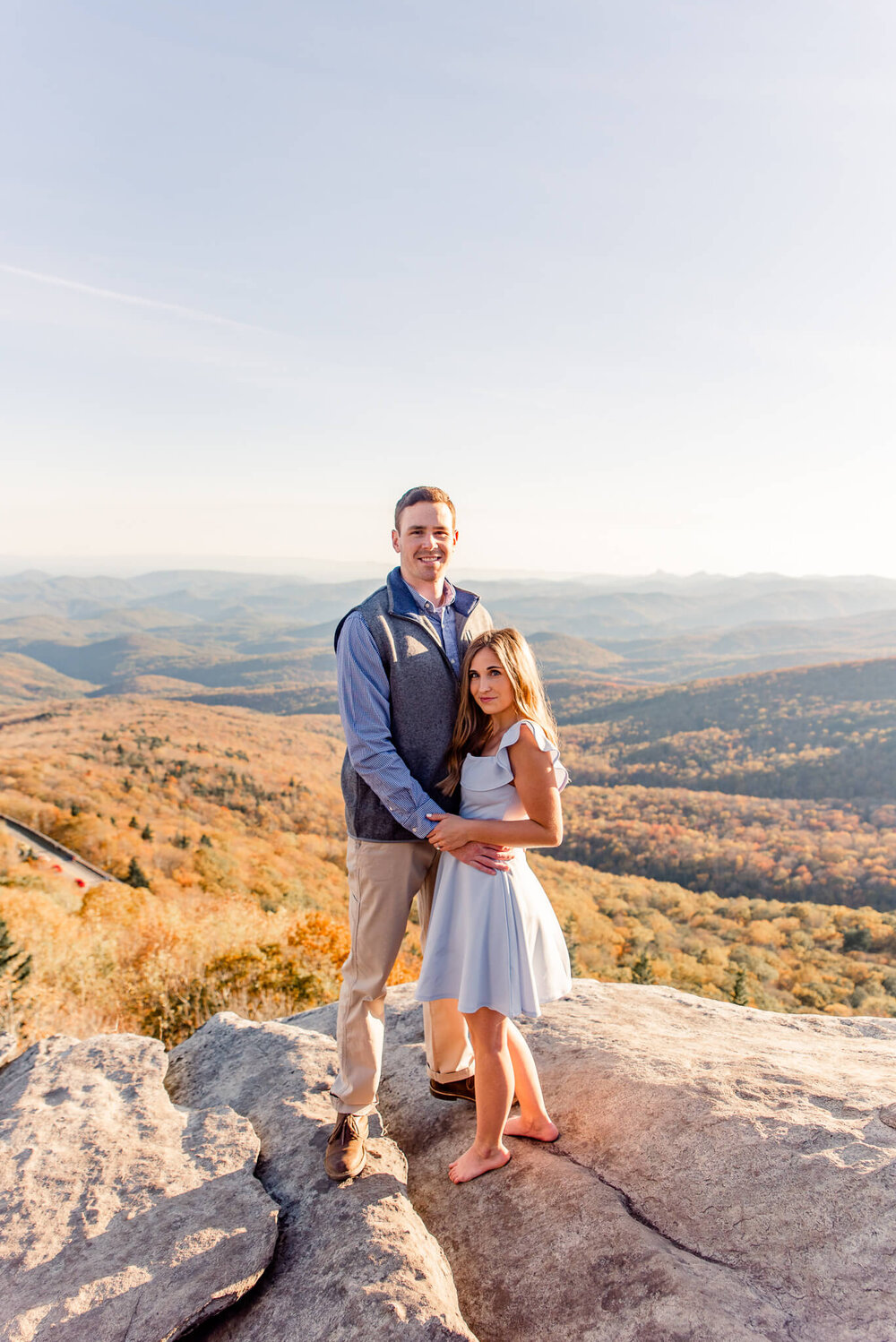 engagement session highlights from nick levine photography on the blue ridge parkway near boone, nc
