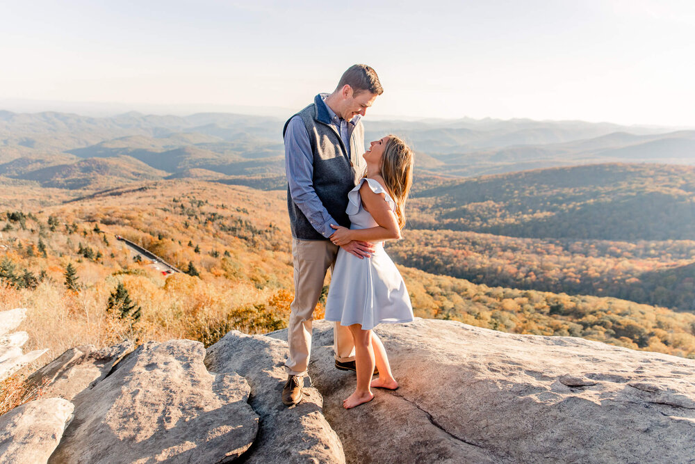 fall engagement session on the blue ridge parkway by nick levine photography
