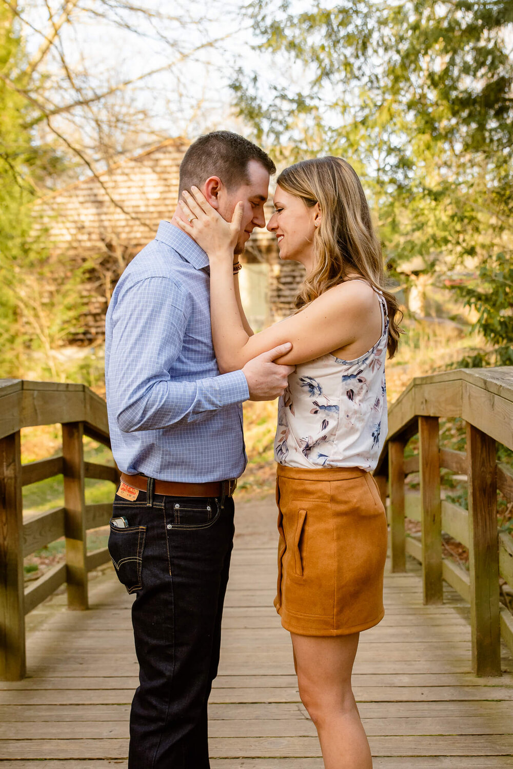 Surprise Proposal at the Botanical Gardens at Asheville by Asheville Wedding Photographer Nick Levine Photography