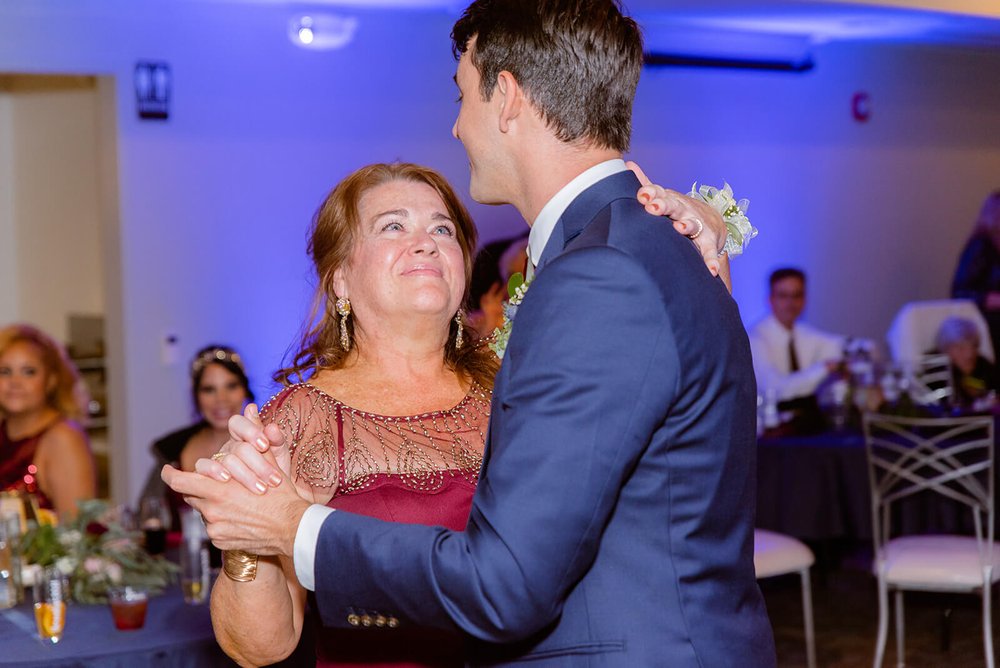 mother son wedding dance at the capital club of asheville wedding venue