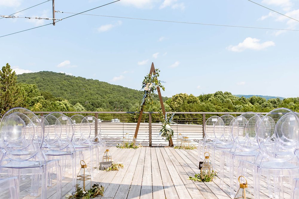 highland brewing wedding asheville rooftop ceremony site