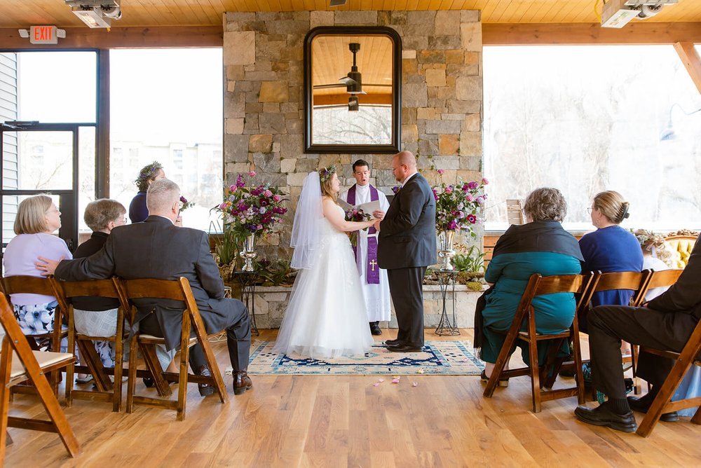 Indoor Wedding space at Haiku I Do in Asheville, NC photographed by Nick Levine photography