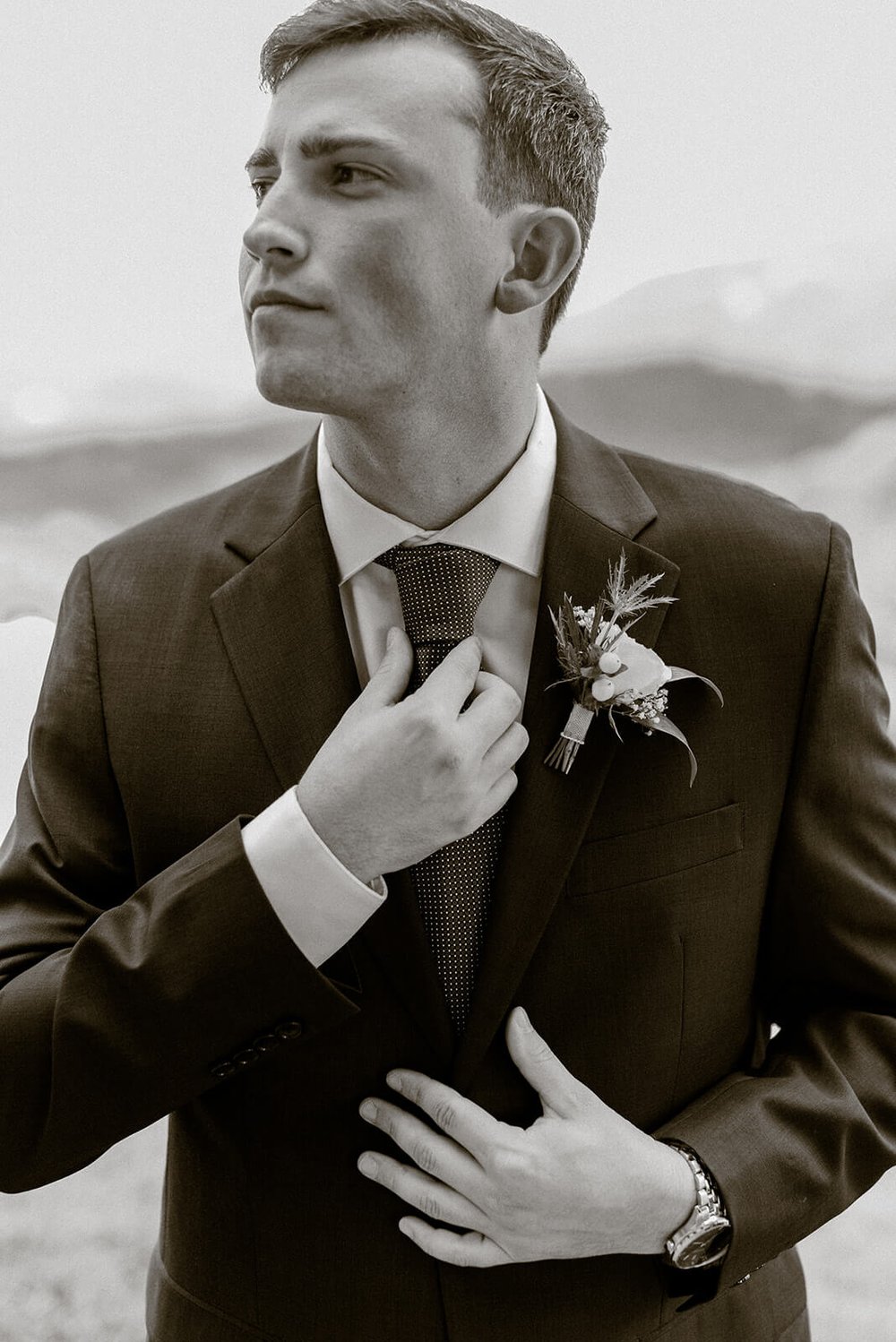 groom portrait by nick levine photography