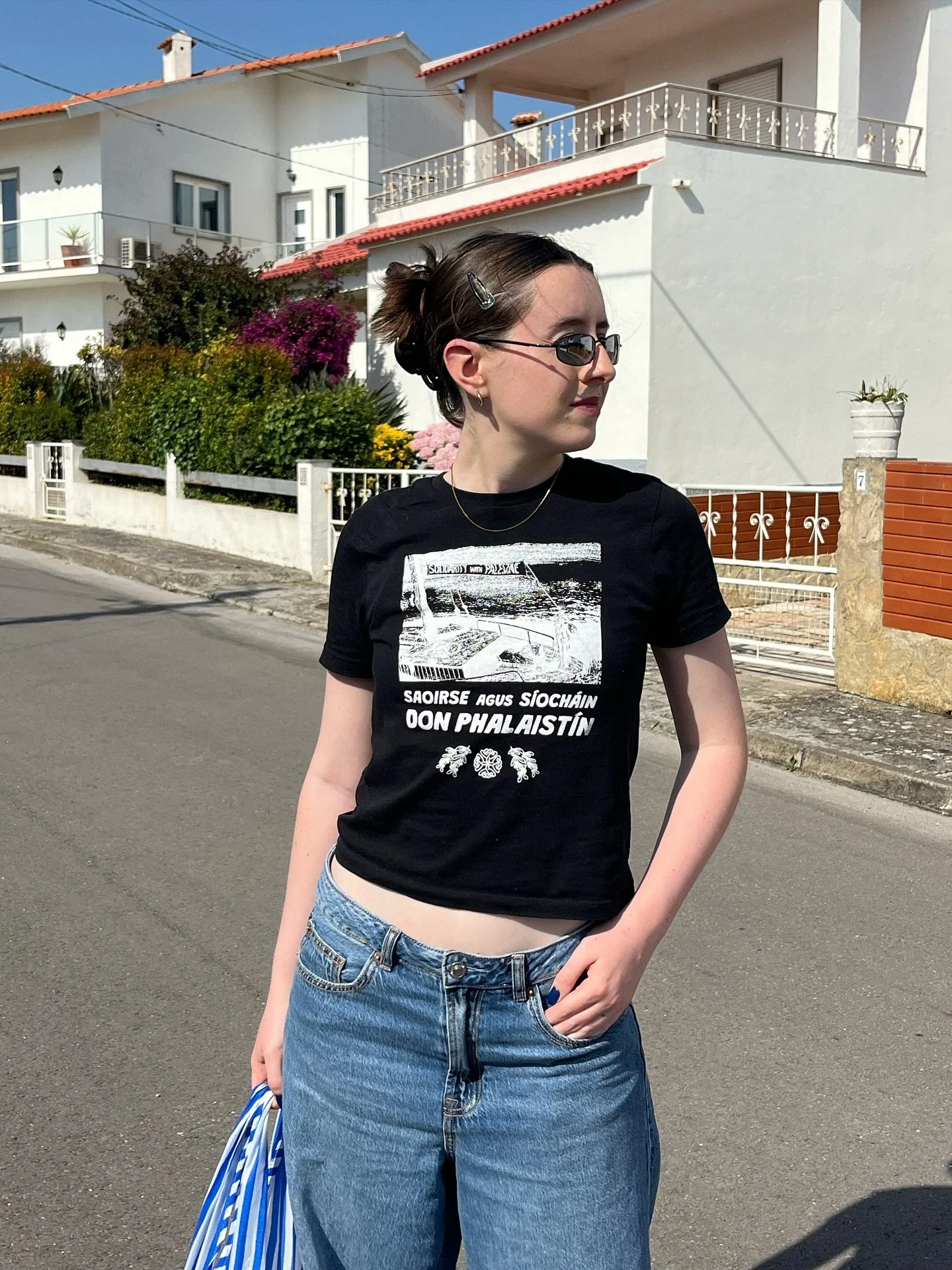 all styles &amp; colours of the tees restocked now - 100% of profits going to UNRWA 🤍🇵🇸